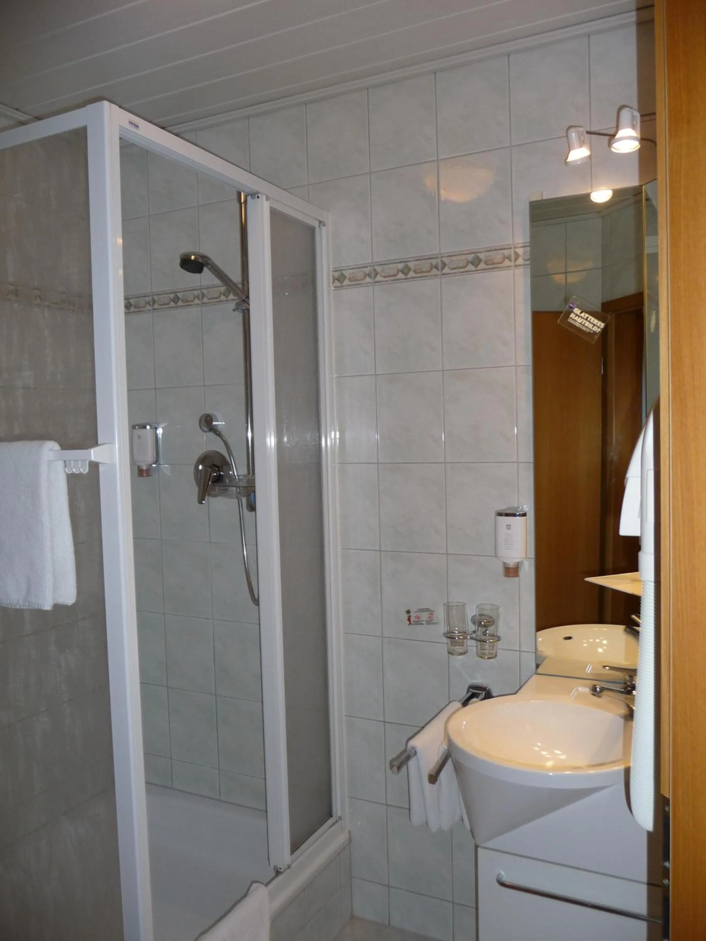 Shower in Hotel-Gasthaus Steiger