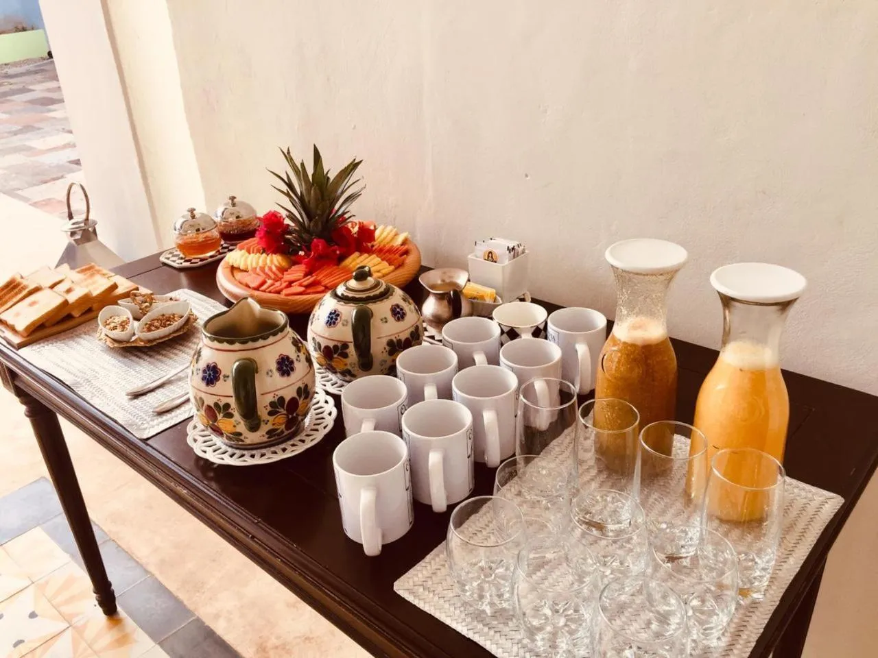 Buffet breakfast in Villa Octavia