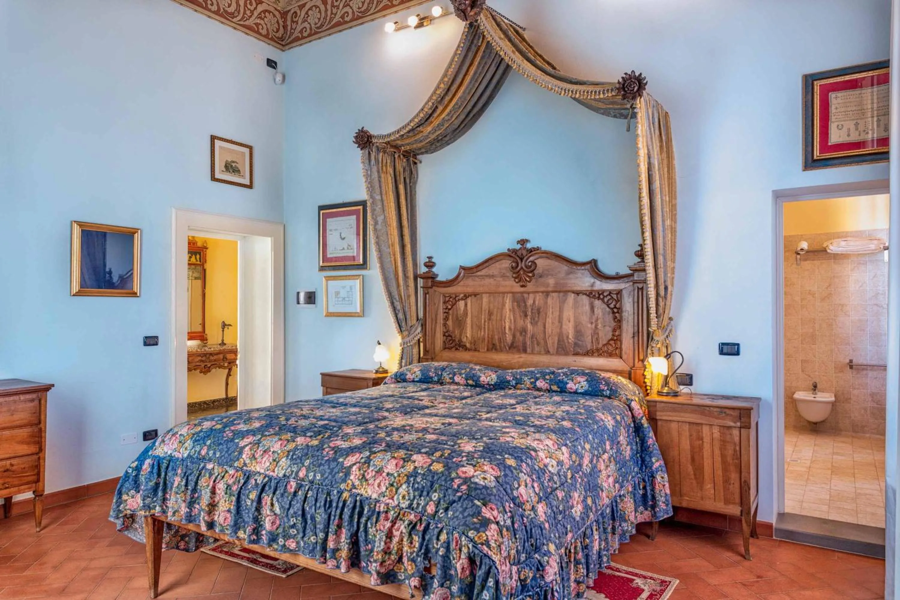 Bedroom, Bed in Villa Graziani