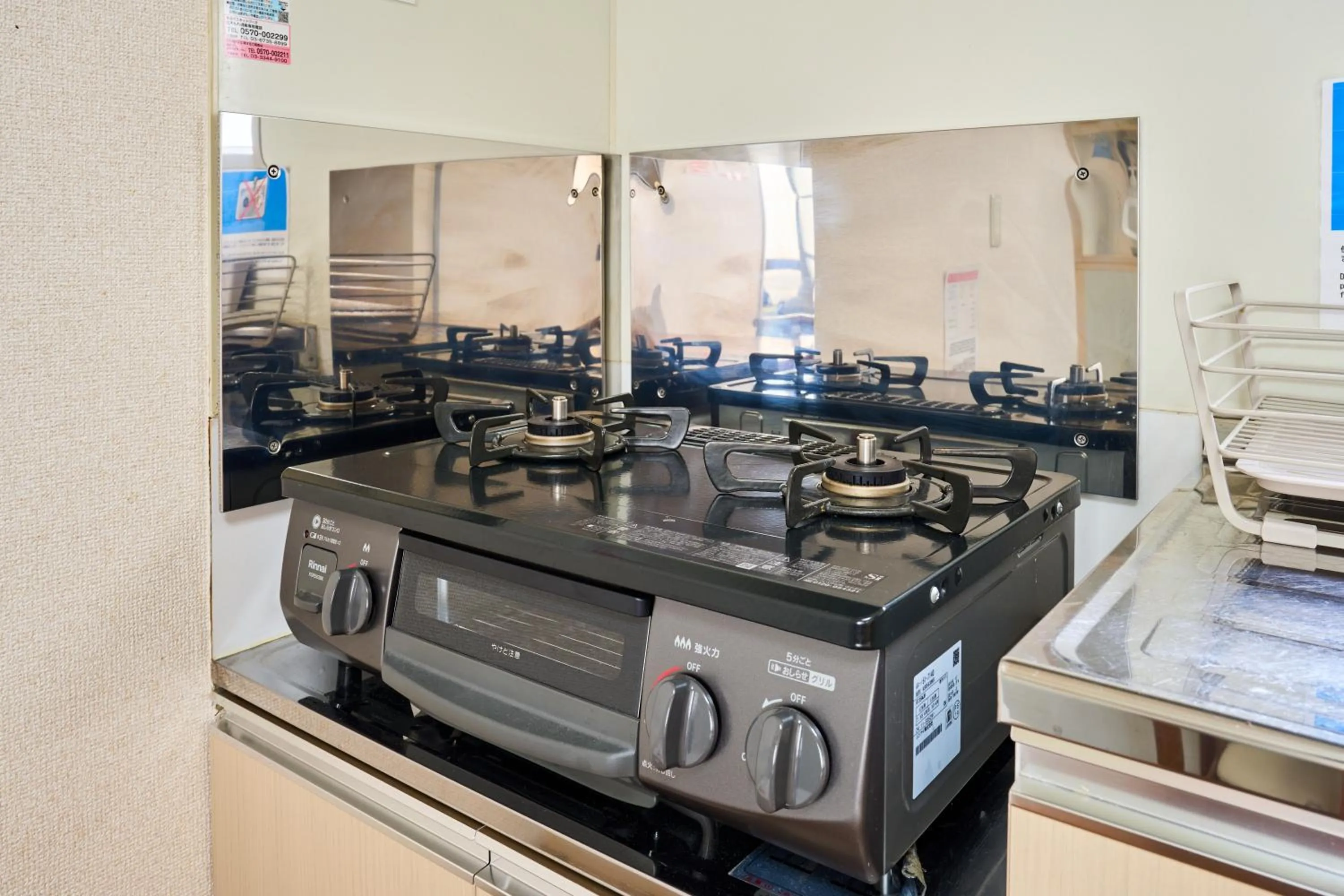 Kitchen or kitchenette in Enoshima Apartment Hotel