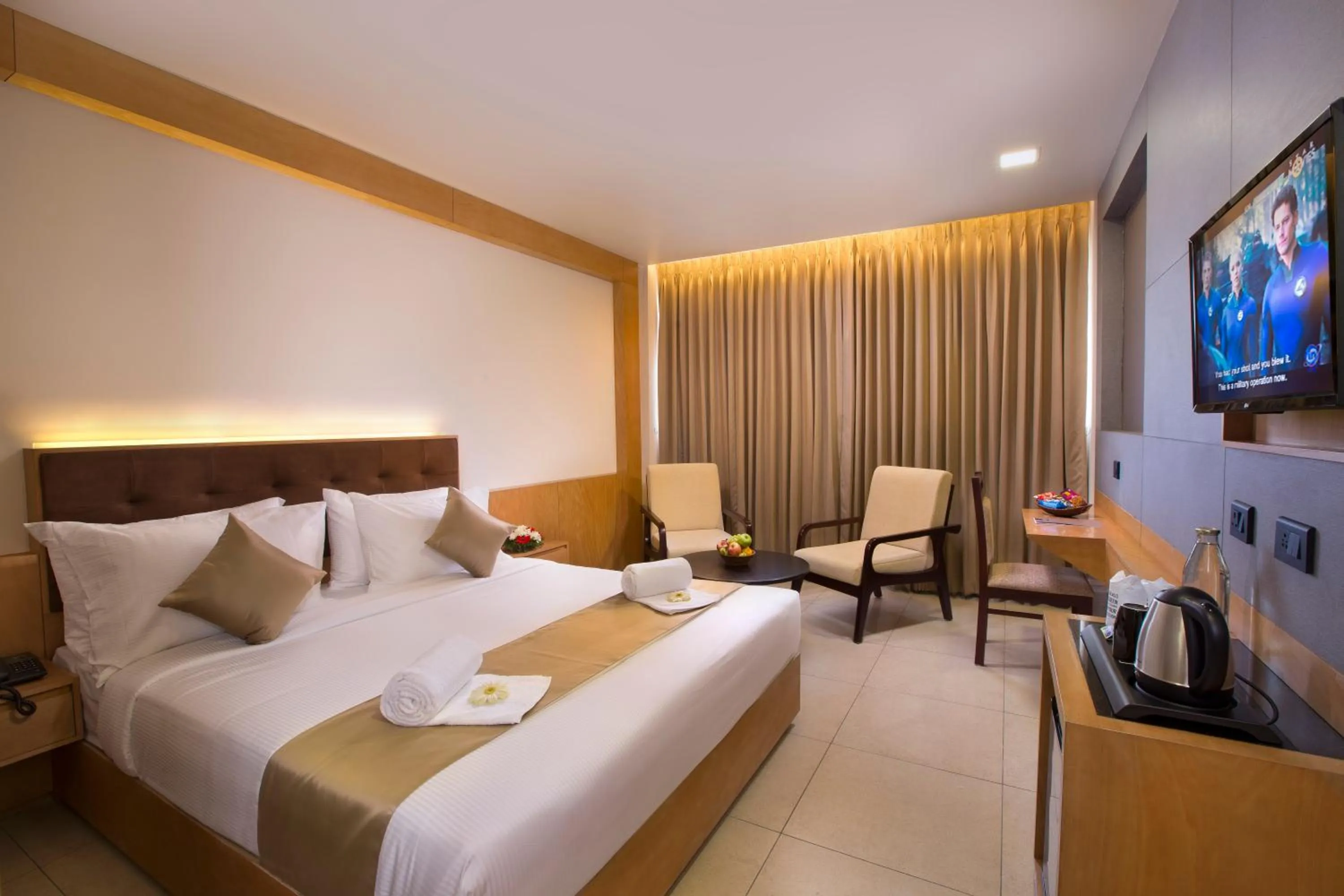 Coffee/tea facilities, Bed in North Seven