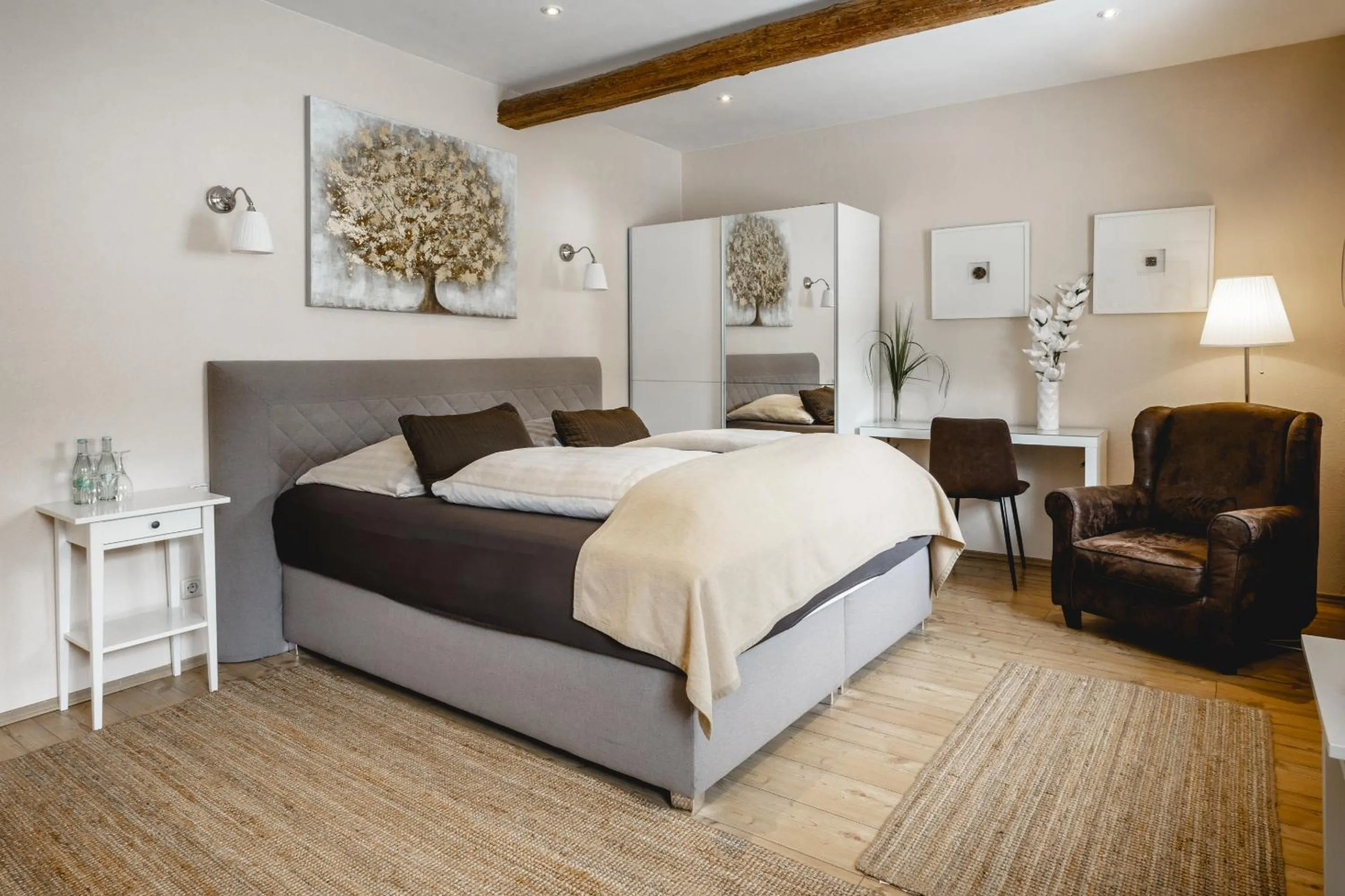 Bedroom, Bed in Klostermühle