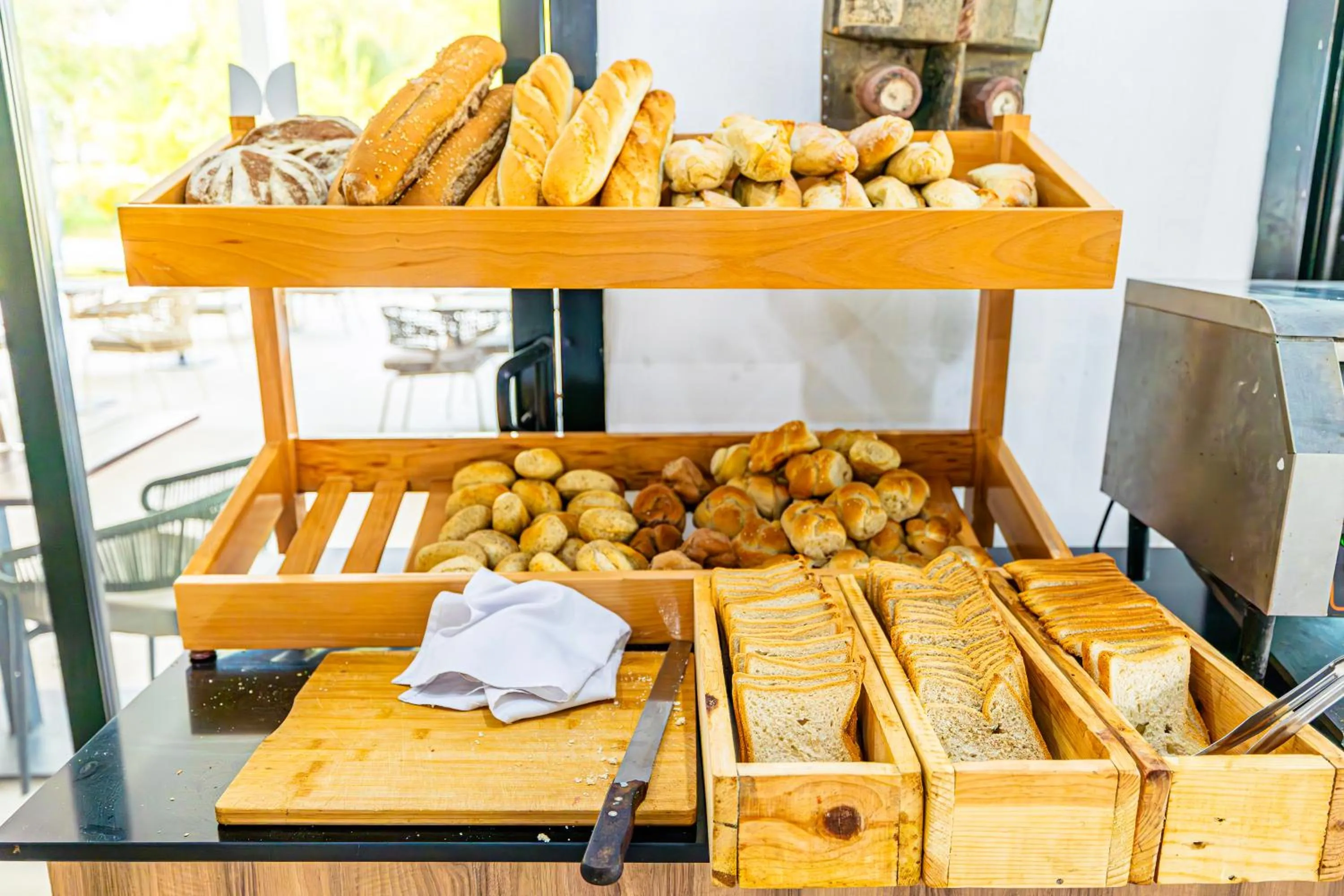 Buffet breakfast in Kalimba Beach Resort