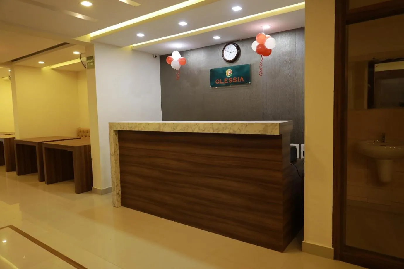 Lobby or reception in OLESSIA HOTEL