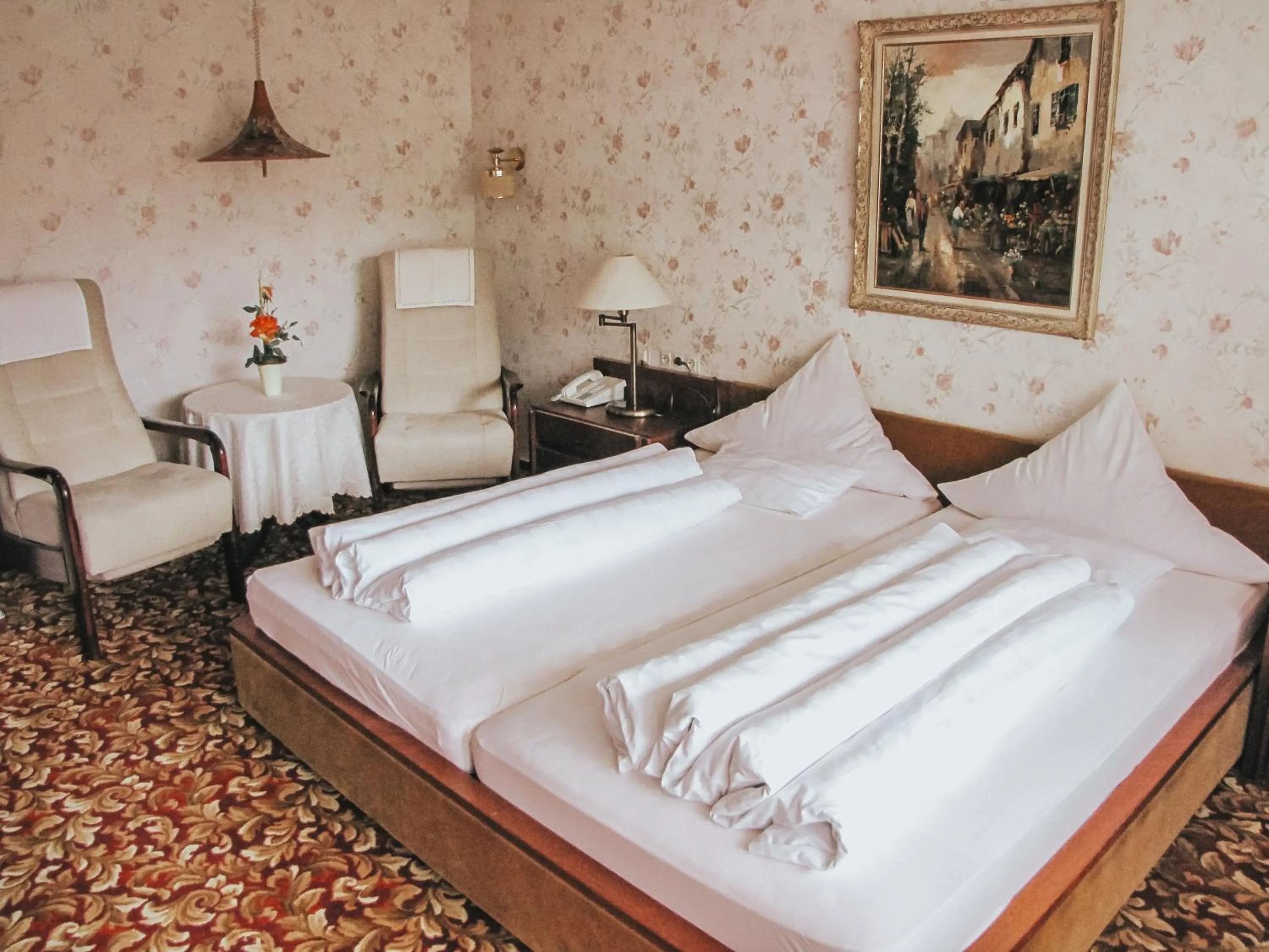 Bed in Hotel Harzer am Kurpark