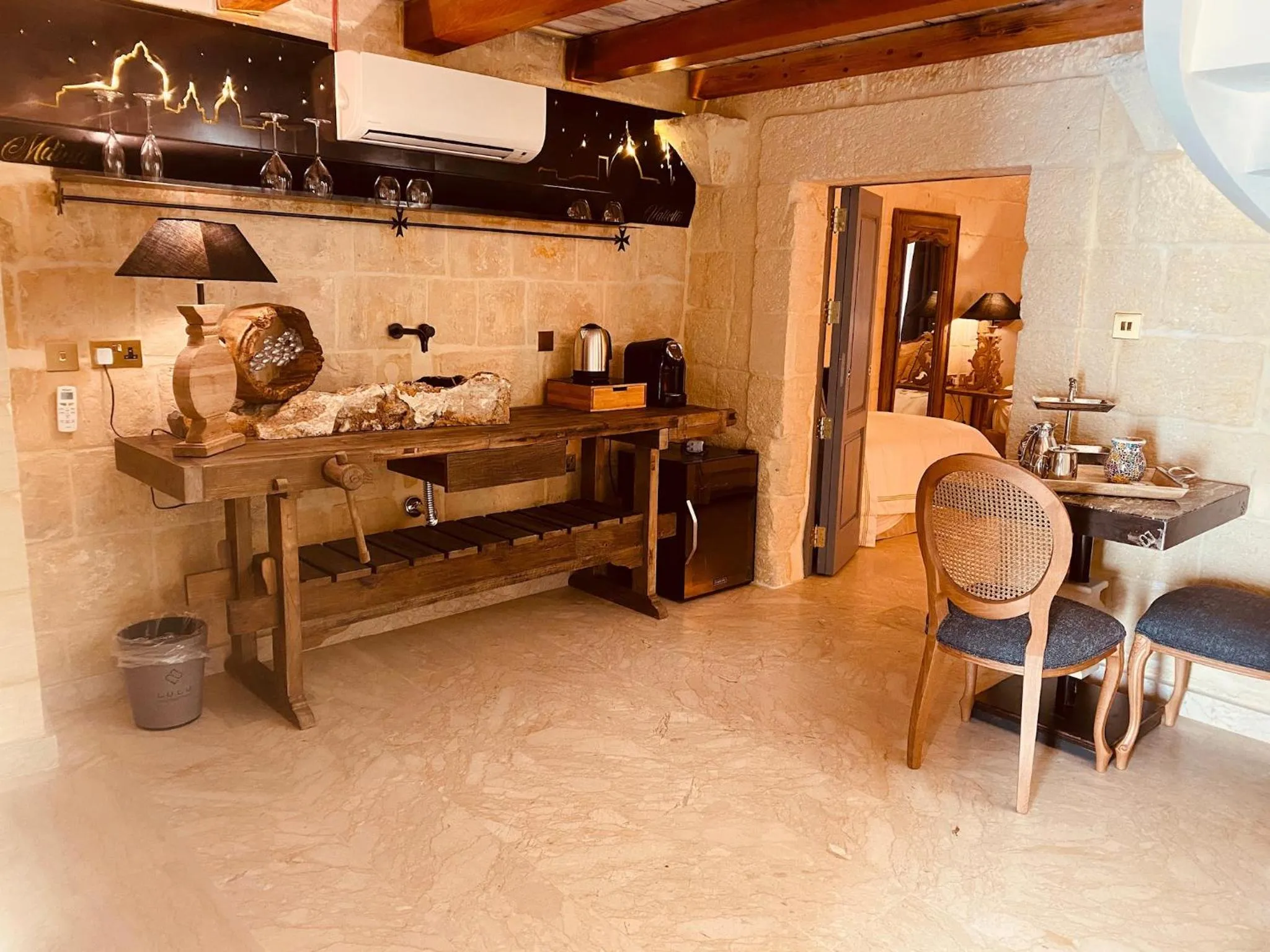 Kitchen or kitchenette in Lulu Boutique Hotel