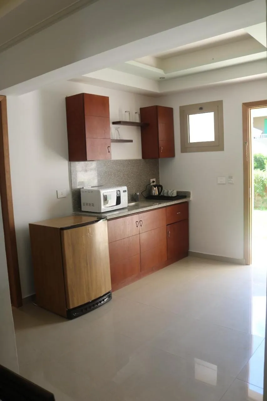 Kitchen or kitchenette in Green Leaves Hotel