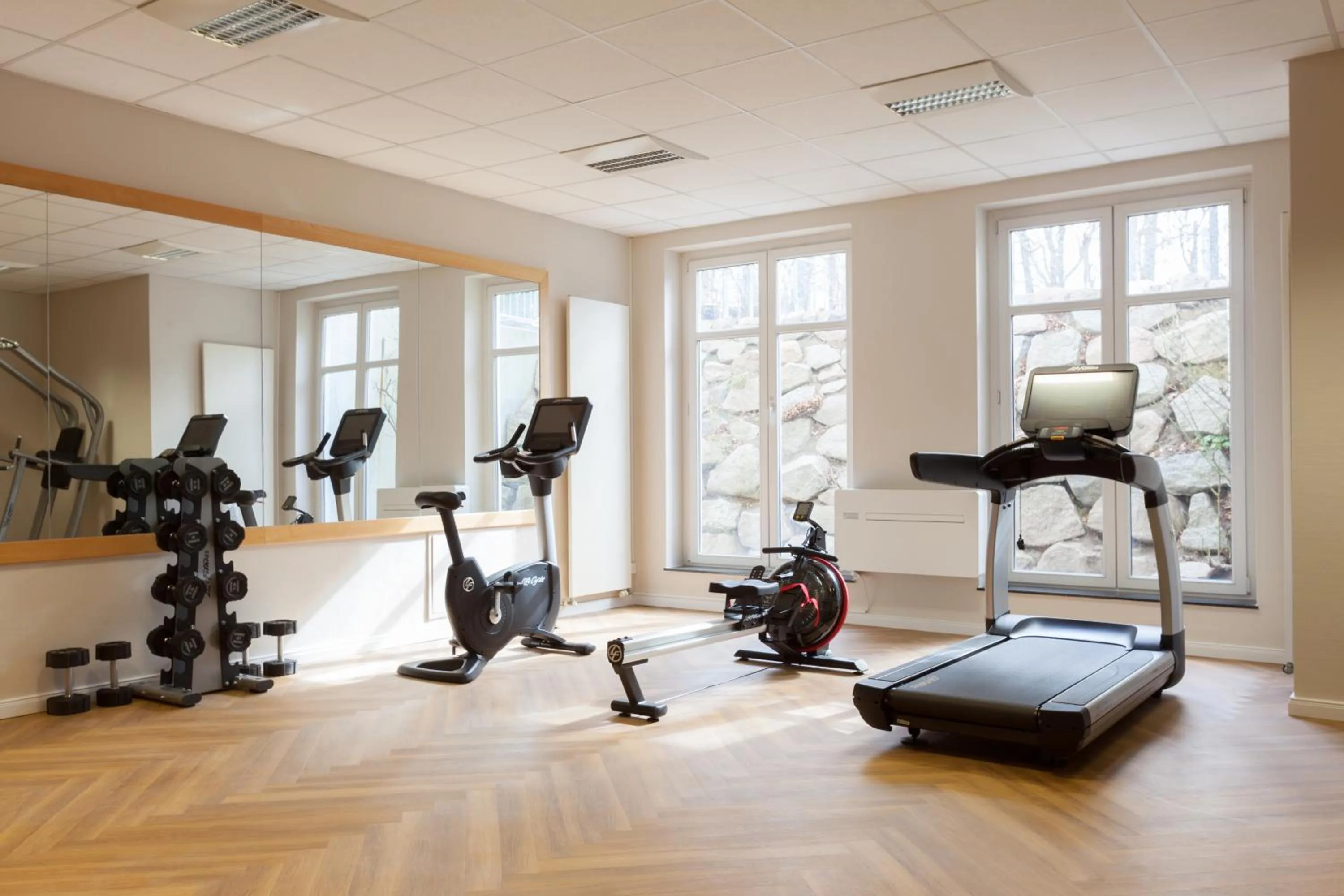 Fitness centre/facilities in Vju Hotel Rügen