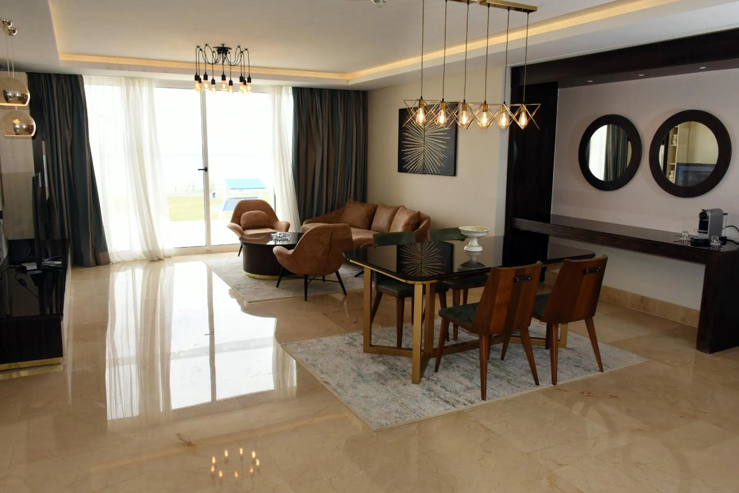 Communal lounge/ TV room in Pickalbatros White Beach Taghazout - Adults Friendly 16 Years Plus - Ultra All Inclusive