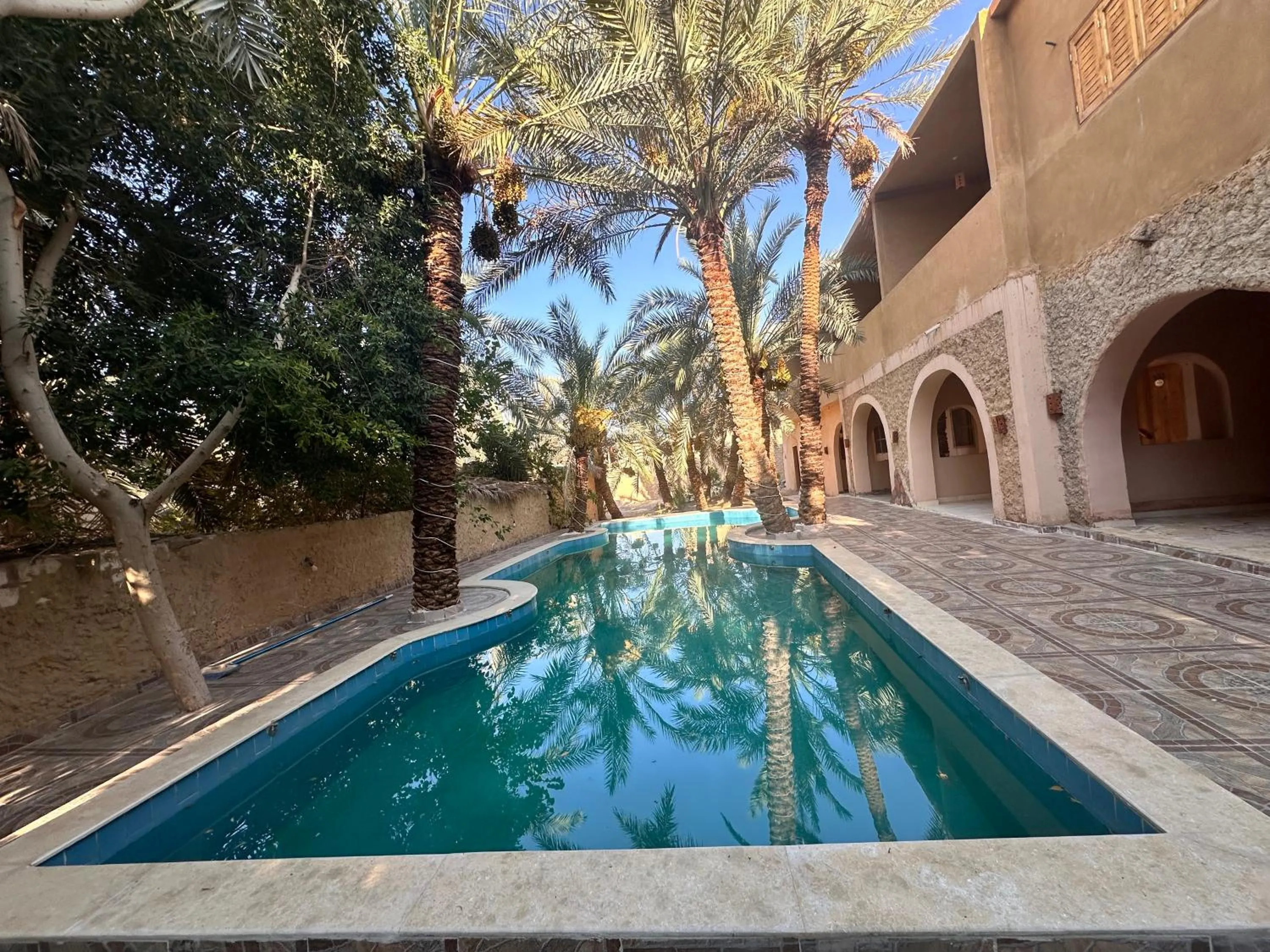 Pool view in Nour El Waha Hotel