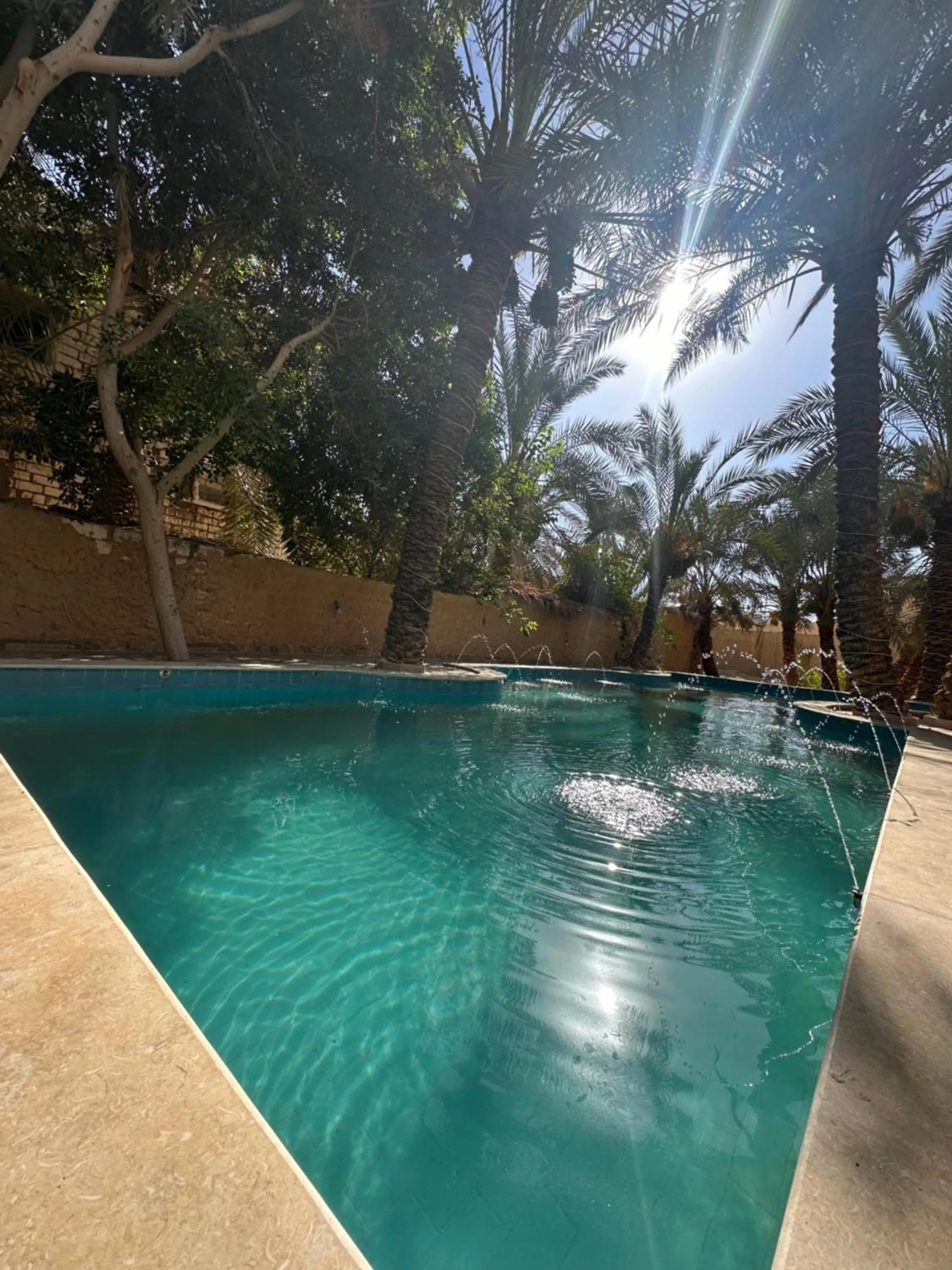 Pool view in Nour El Waha Hotel