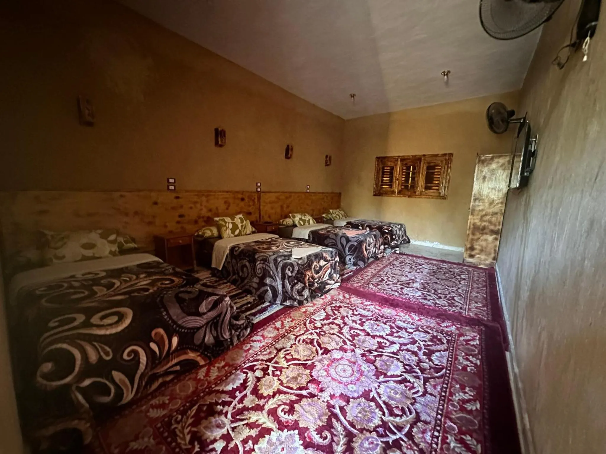 Bed in Nour El Waha Hotel