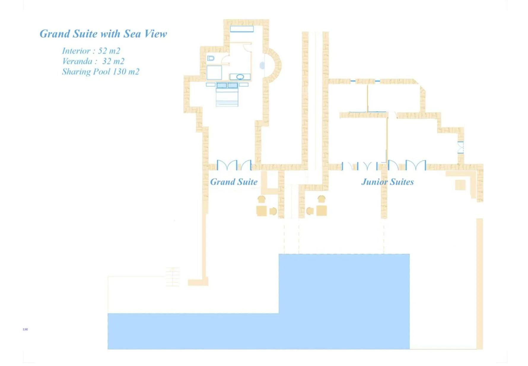 Floor plan in Calme Boutique Hotel - Adults Only