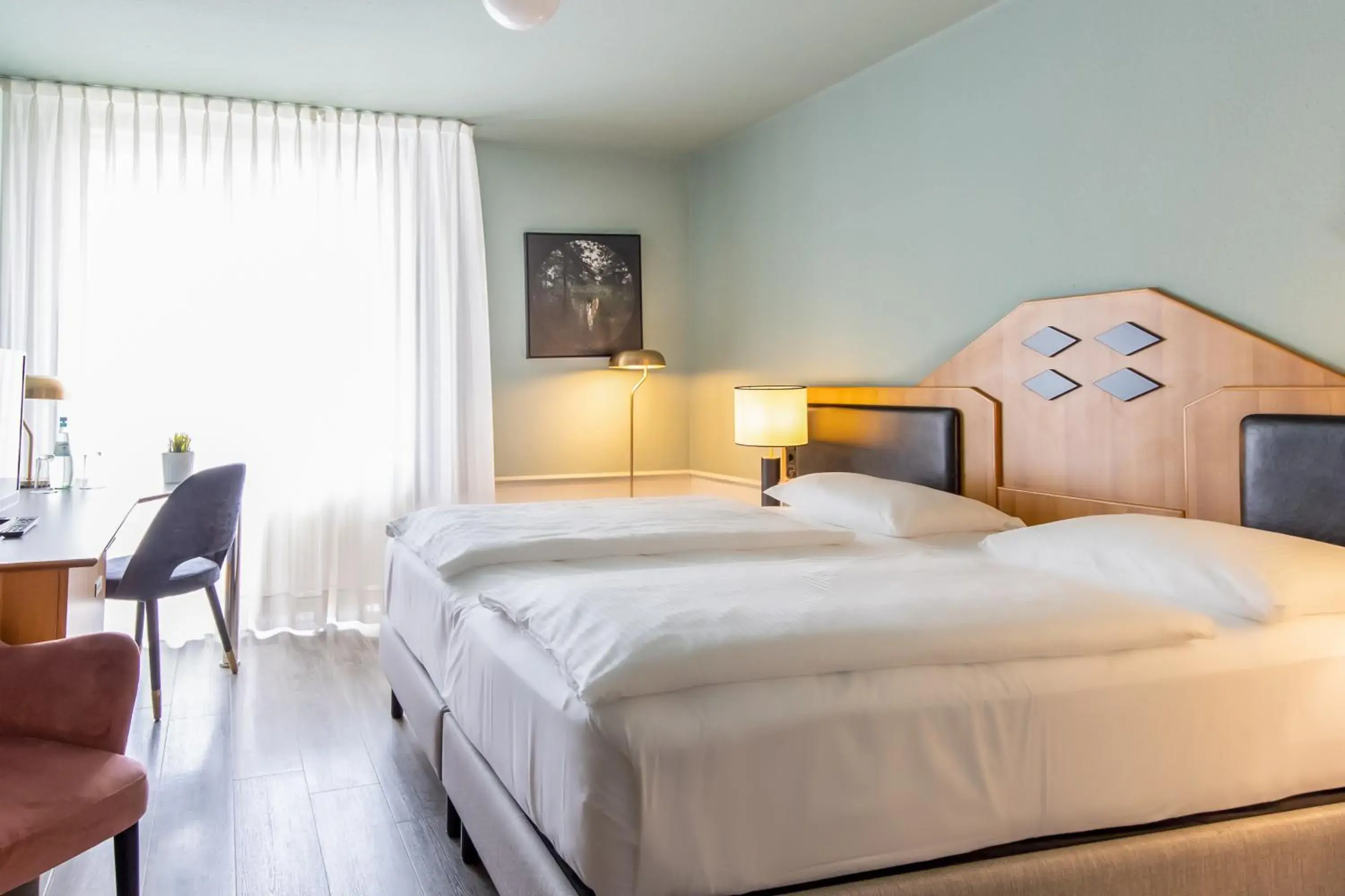 Bed in Mercure Hotel Pforzheim Bed in Mercure Hotel Pforzheim