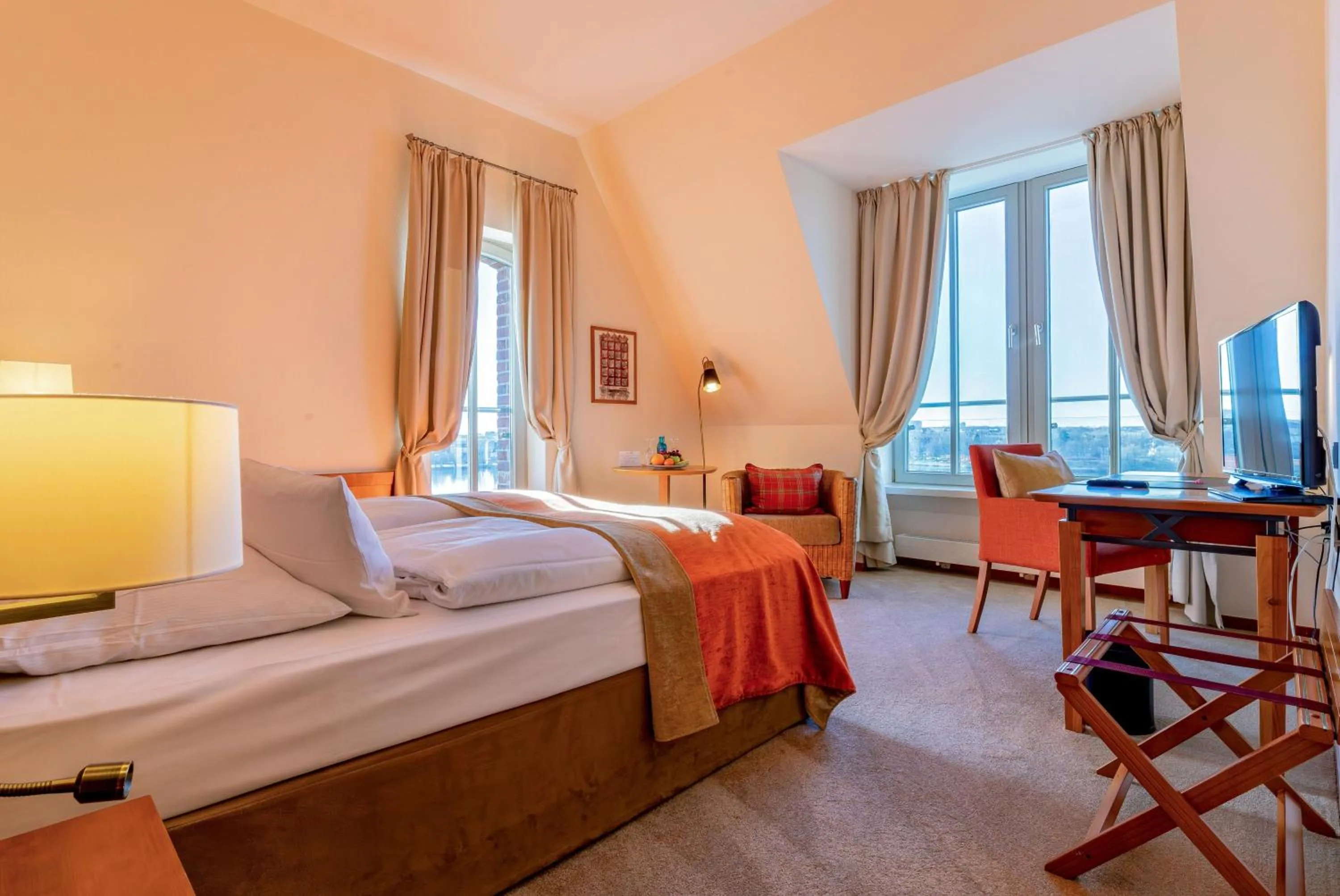 Bed in Hotel Speicher am Ziegelsee