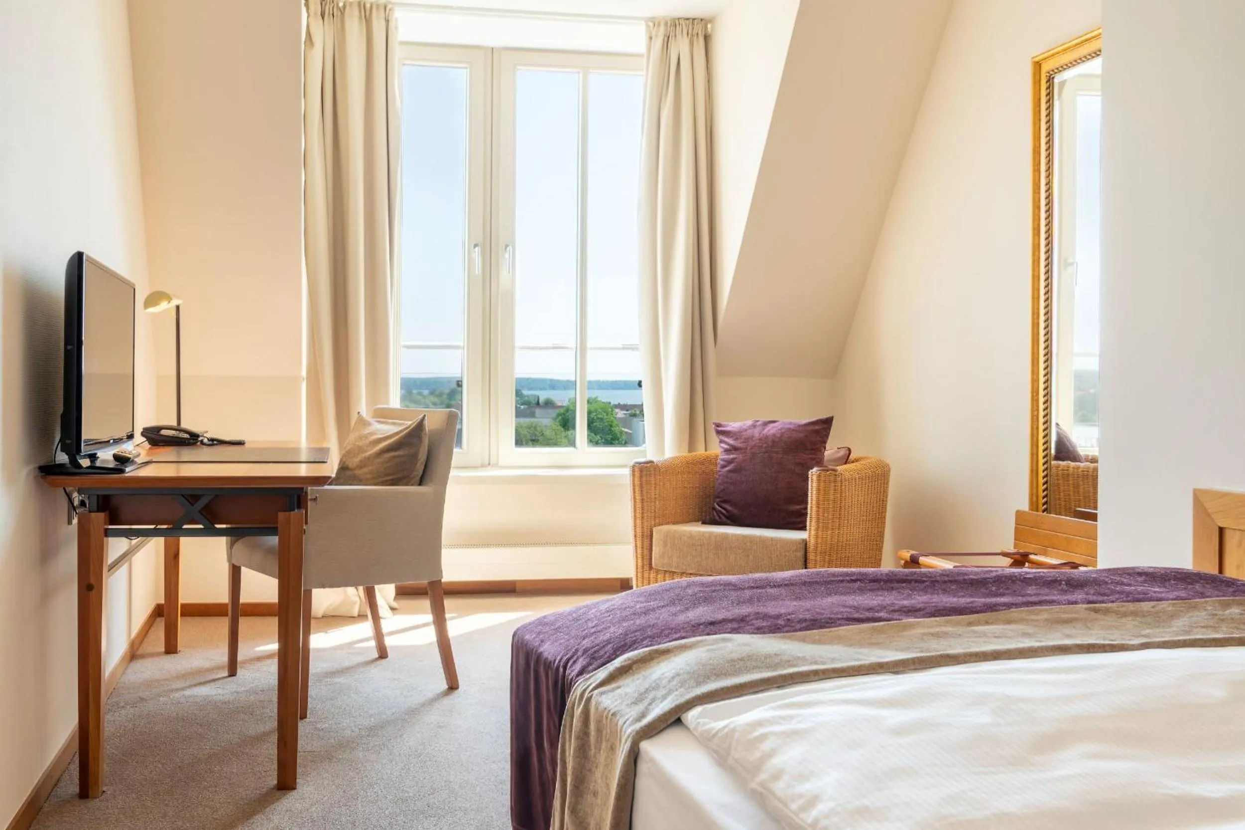 Bed in Hotel Speicher am Ziegelsee