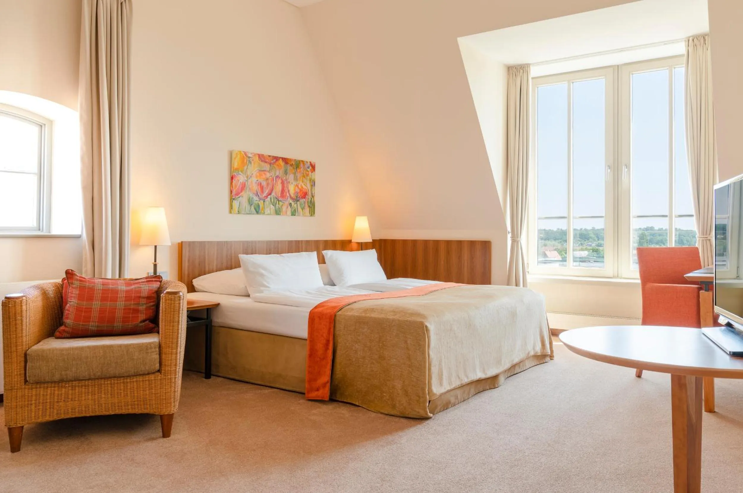 Photo of the whole room, Bed in Hotel Speicher am Ziegelsee