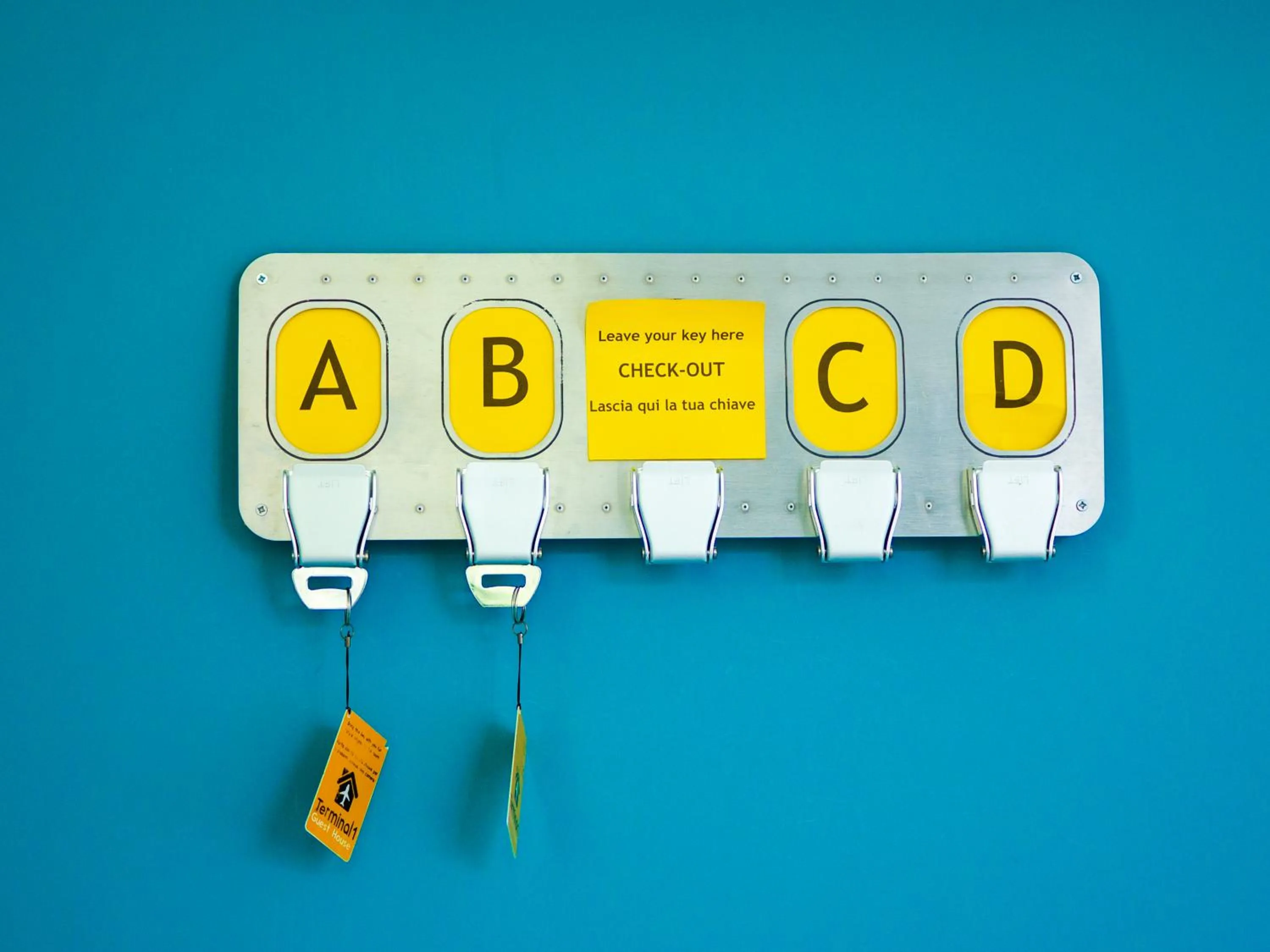 Communal lounge/ TV room in Terminal 1 Guest House