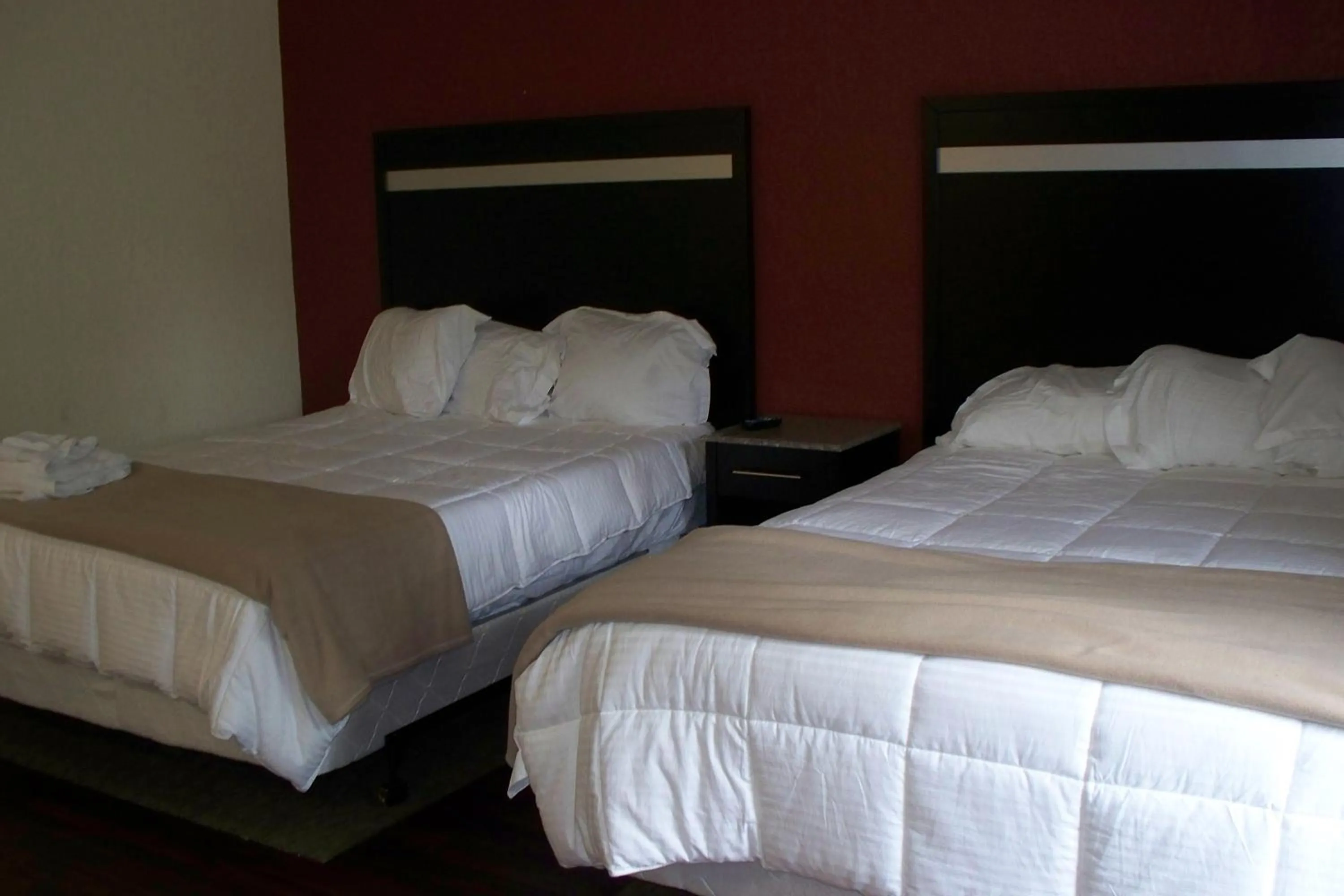 Bed in Budget Inn & Suites
