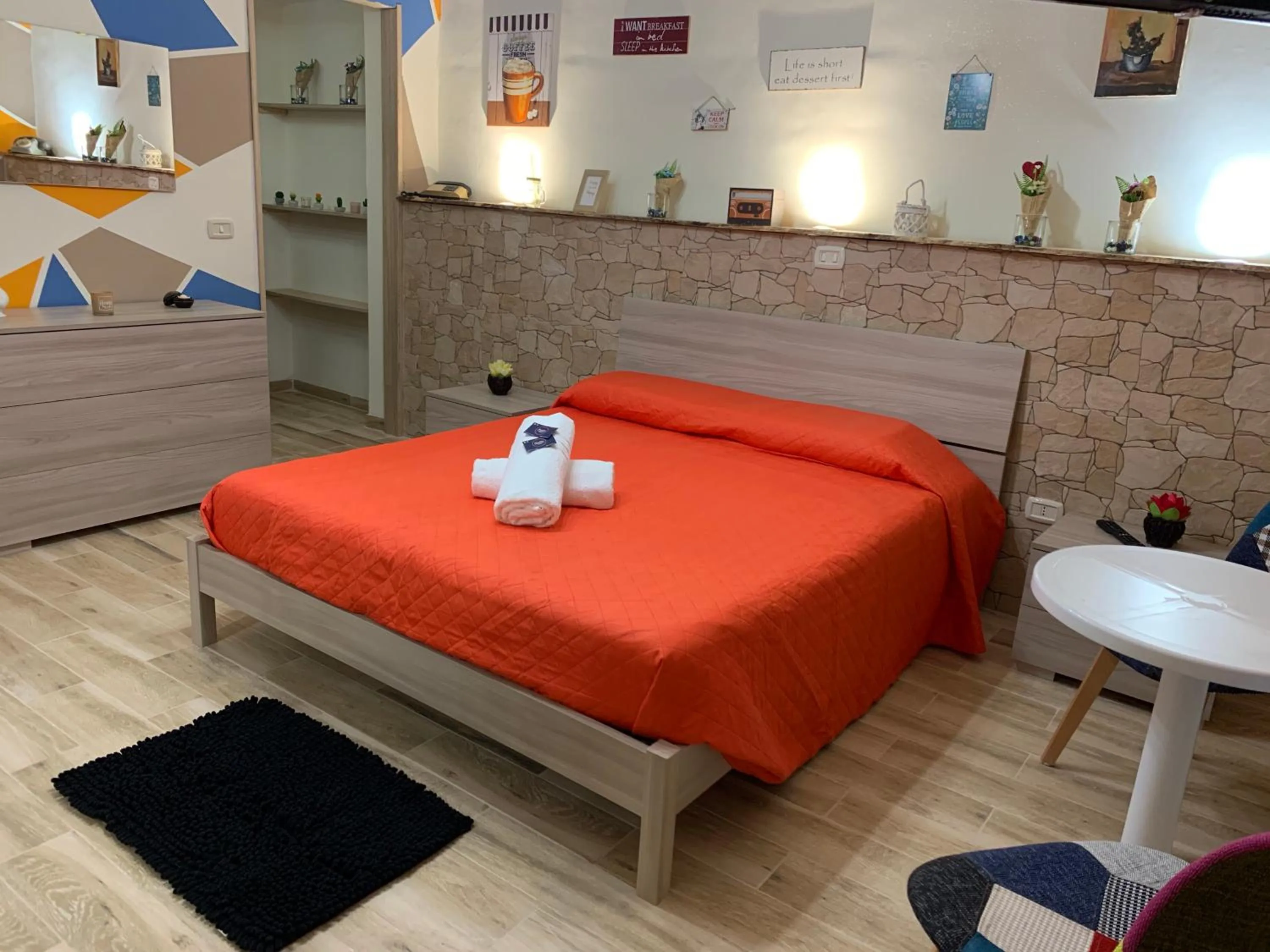 Bedroom, Bed in B&B Poseidone