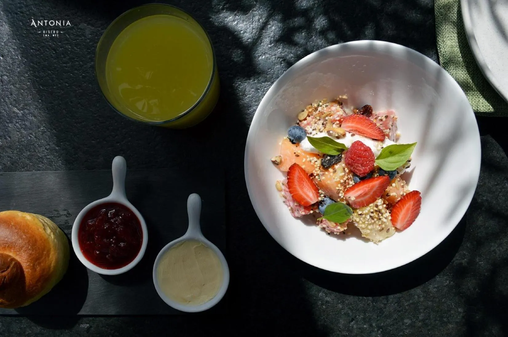 American breakfast in Hotel Boutique El Palomar