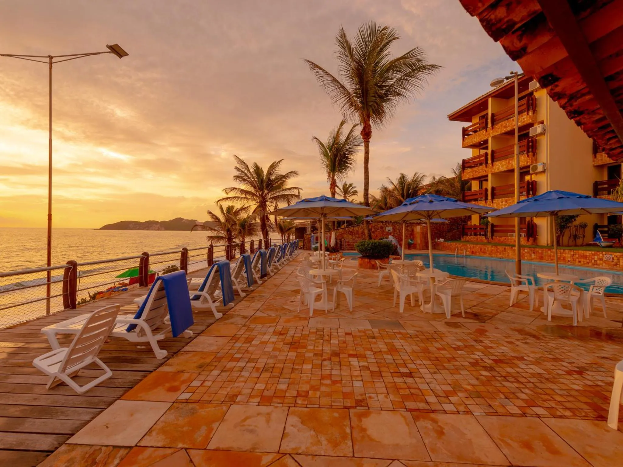 Pool view in Happy Hotel Praia Azul