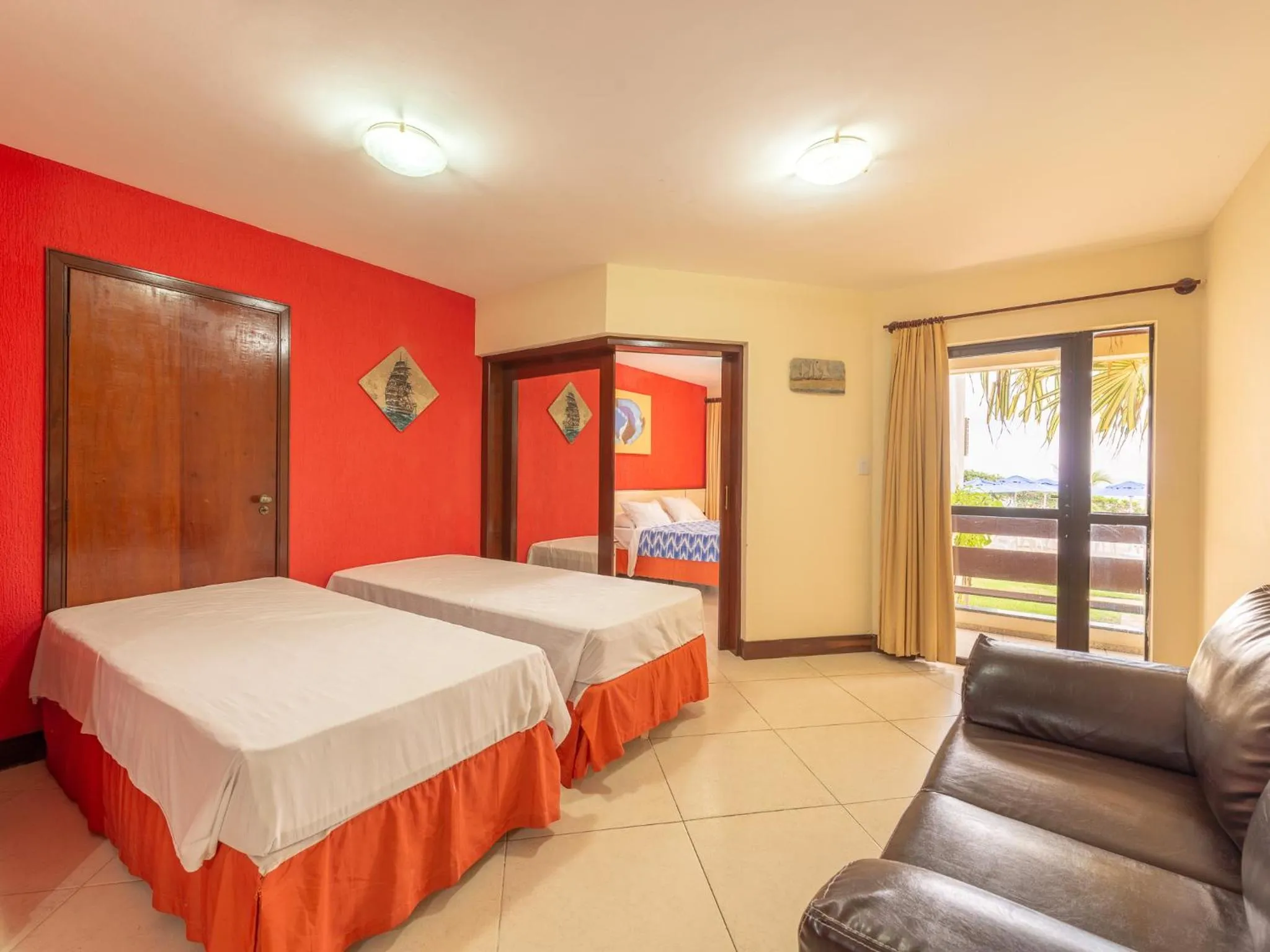 Bed in Happy Hotel Praia Azul