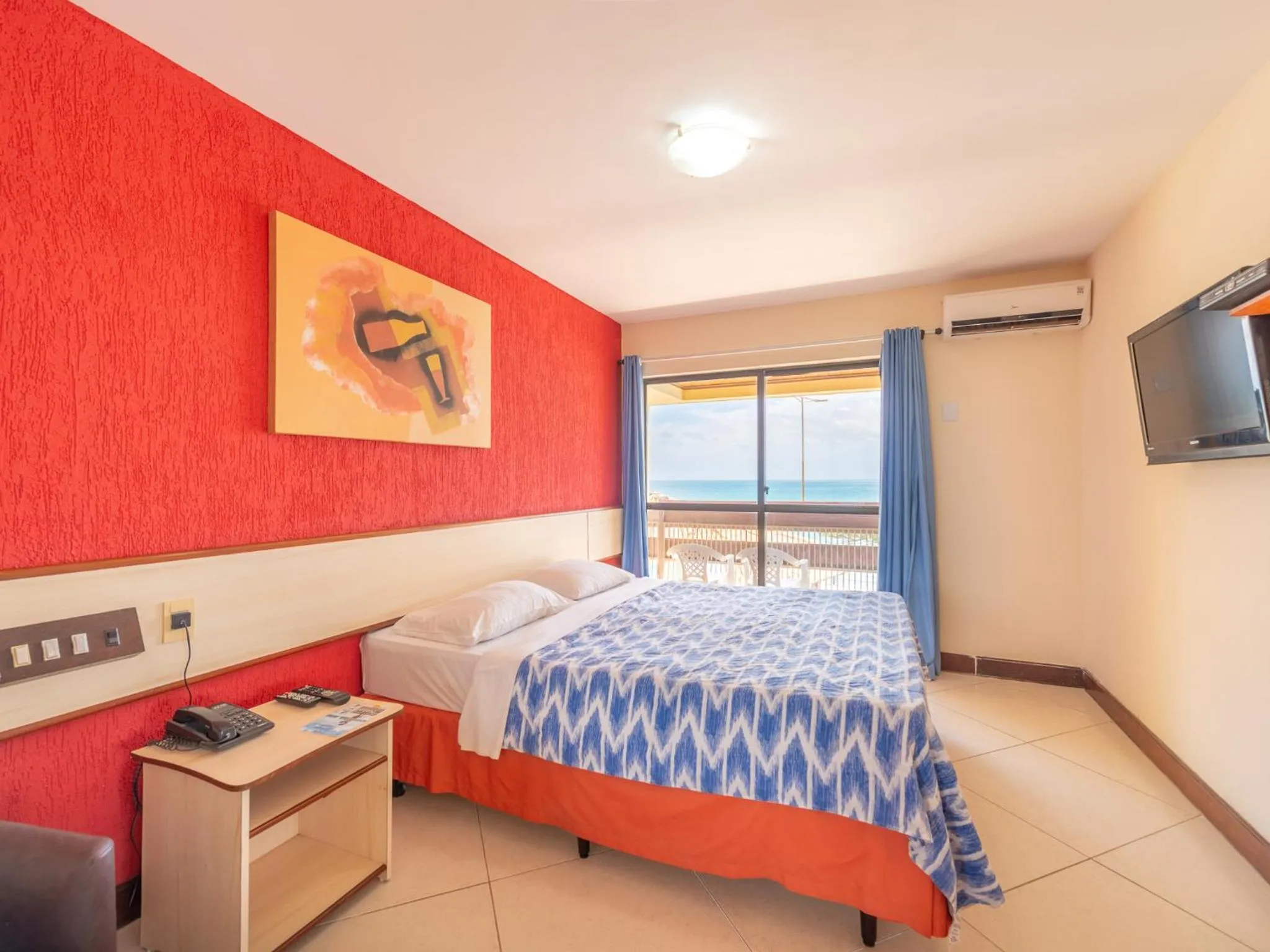 Bed in Happy Hotel Praia Azul