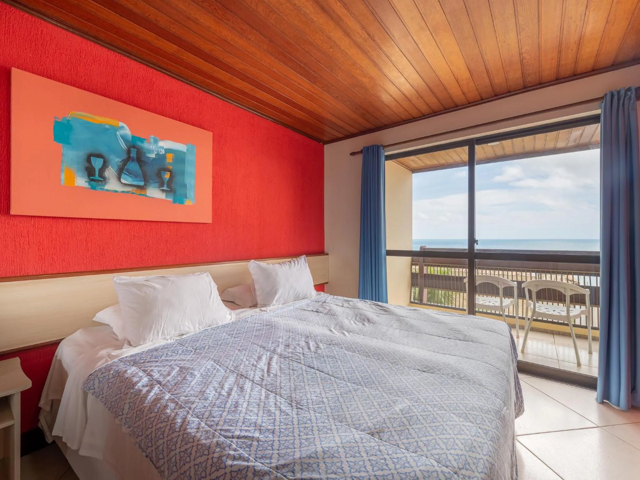 Bed in Happy Hotel Praia Azul