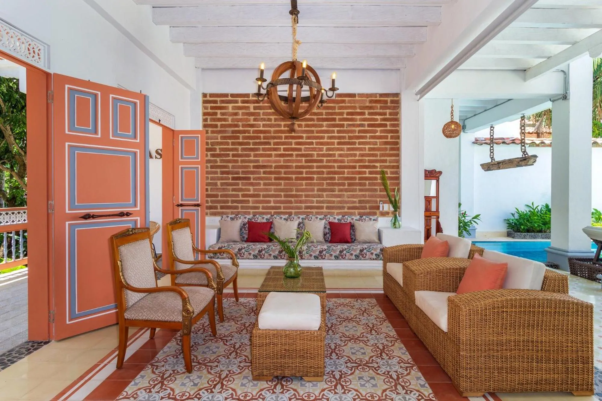 Seating area in Hotel Boutique Fundadores en Cauca Viejo