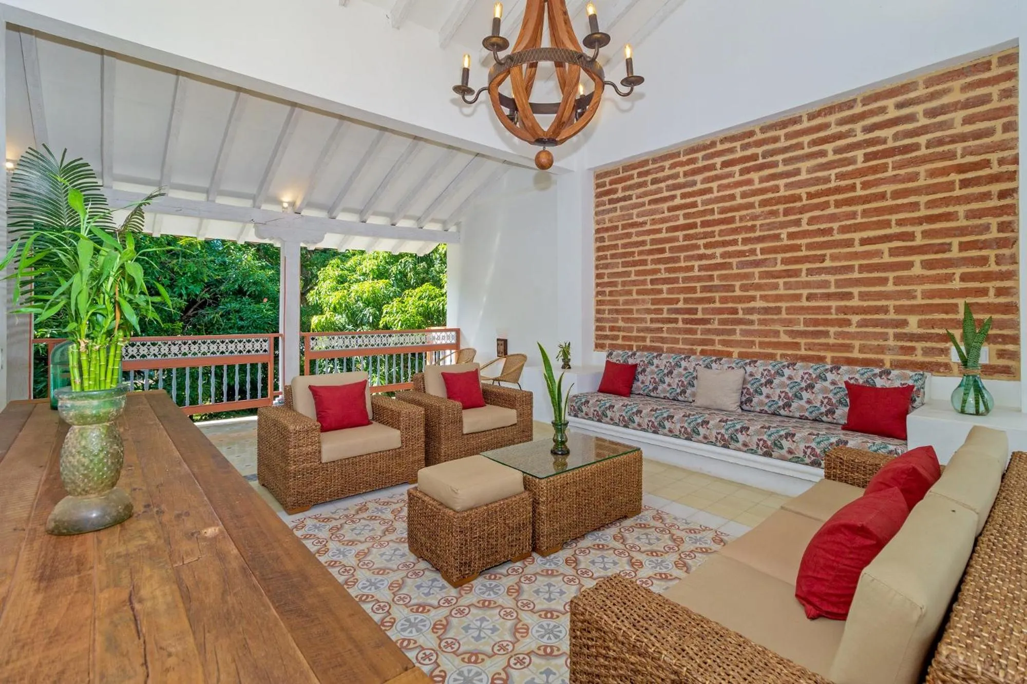 Seating area in Hotel Boutique Fundadores en Cauca Viejo