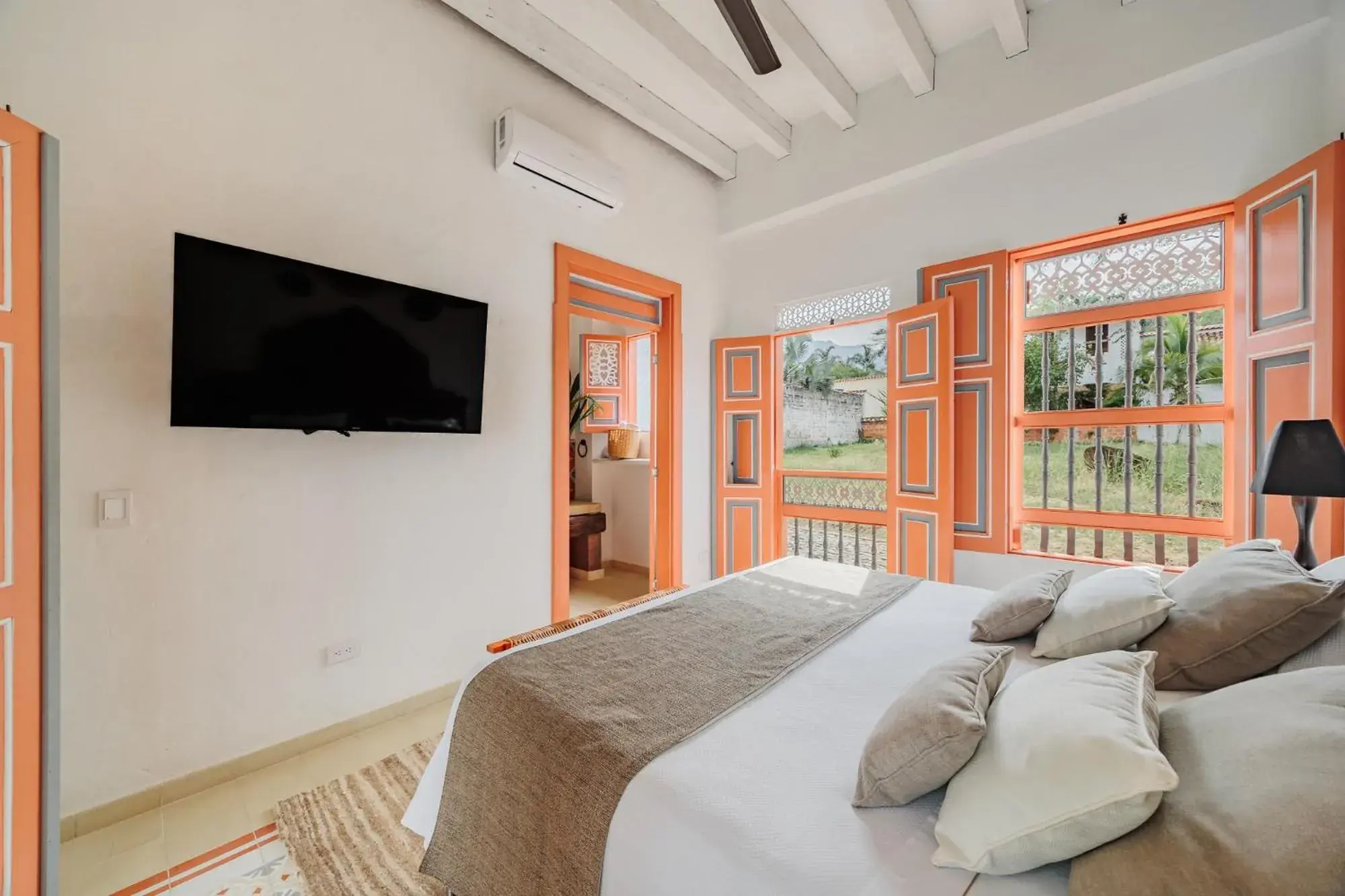 Bed in Hotel Boutique Fundadores en Cauca Viejo Bed in Hotel Boutique Fundadores en Cauca Viejo