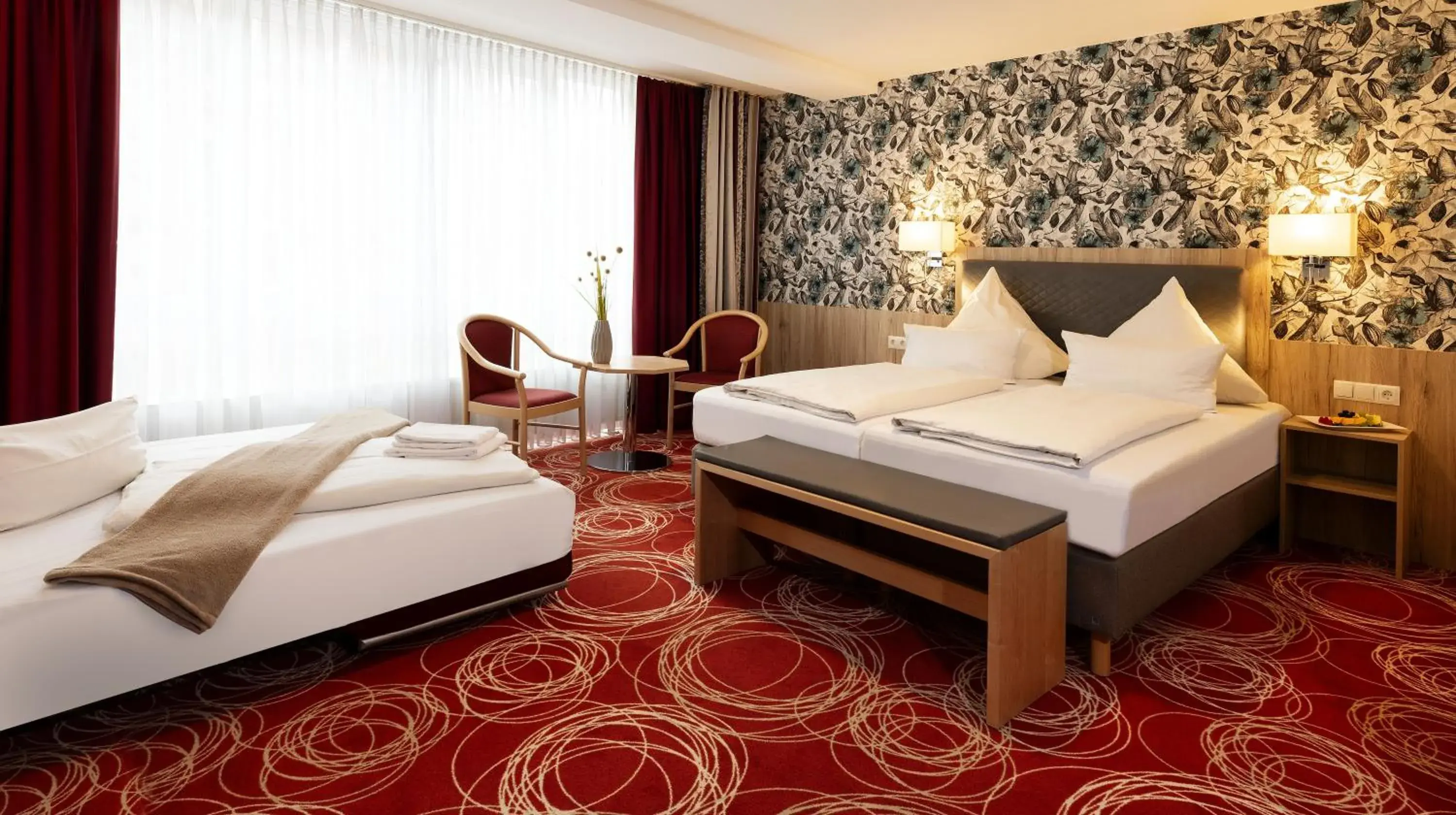 Photo of the whole room, Bed in Hotel Löwengarten Photo of the whole room, Bed in Hotel Löwengarten