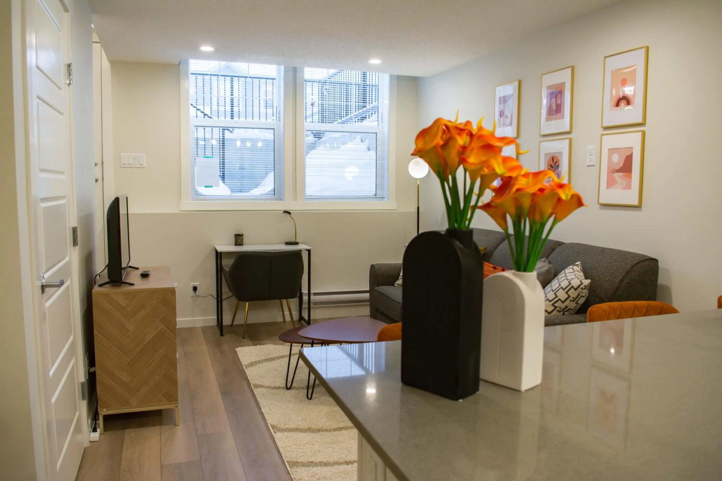 Living room in GLOBALSTAY New Apartments in Cranbrook Free street parking