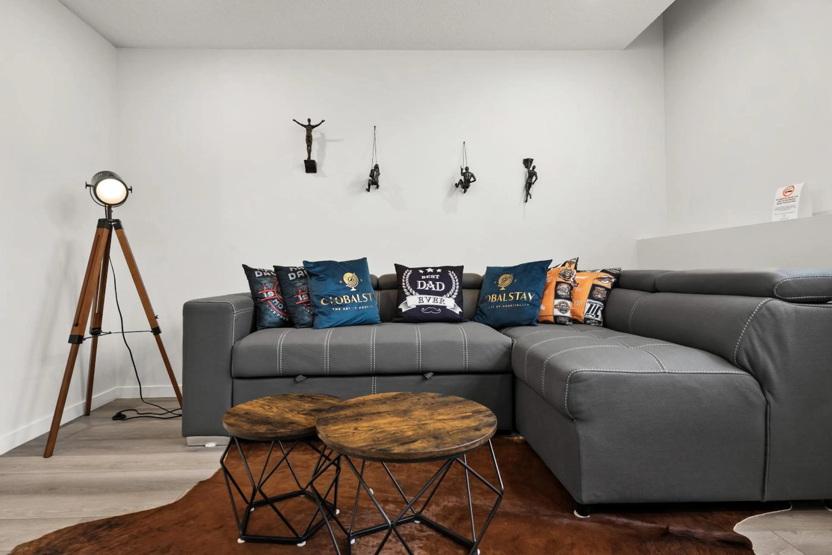 Living room in GLOBALSTAY New Apartments in Cranbrook Free street parking