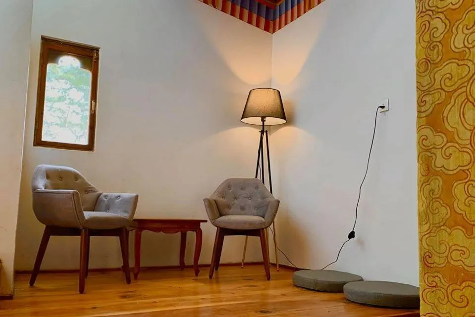 Seating area in Dzi Pema