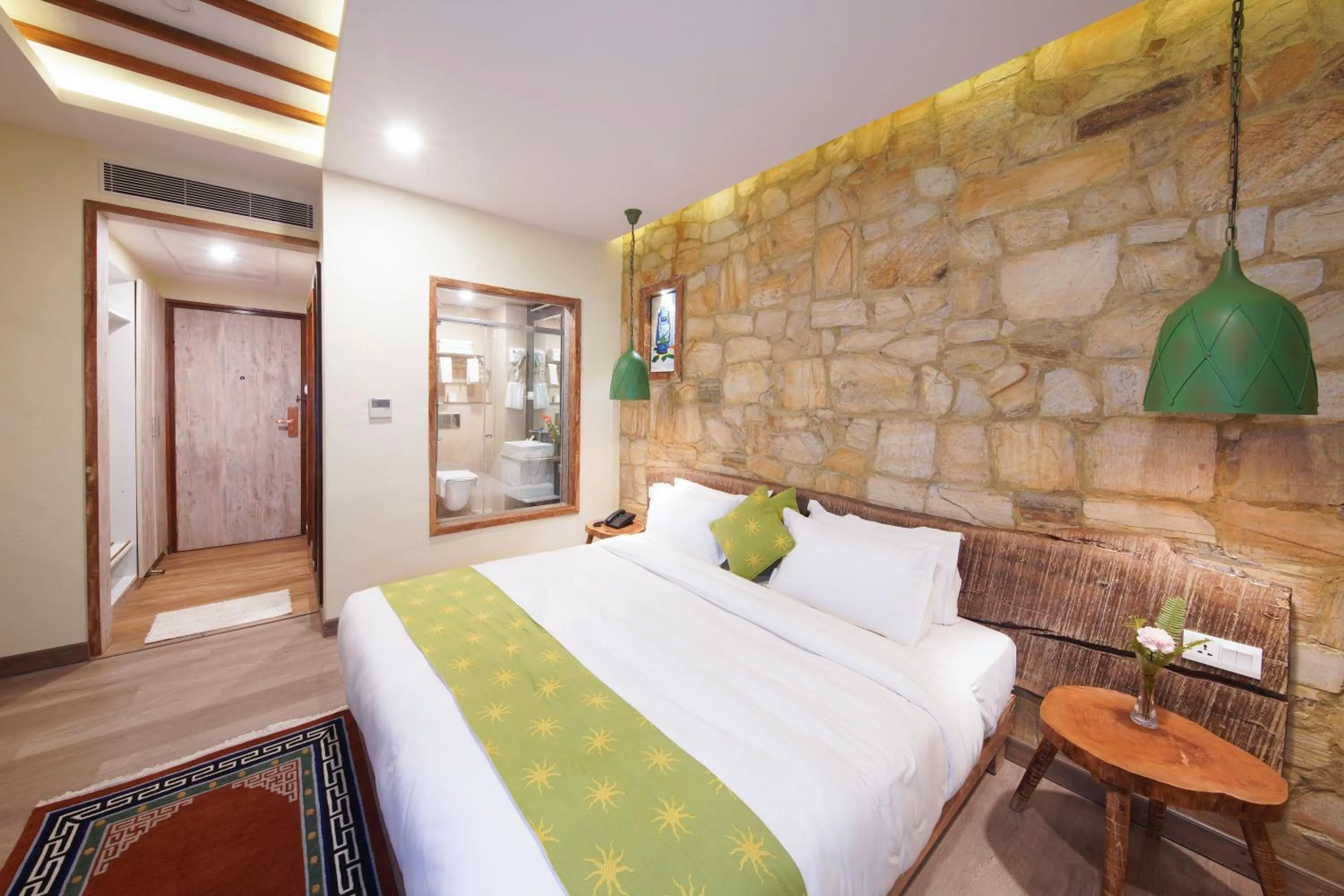 View (from property/room), Bed in Woodapple Hotel and Spa