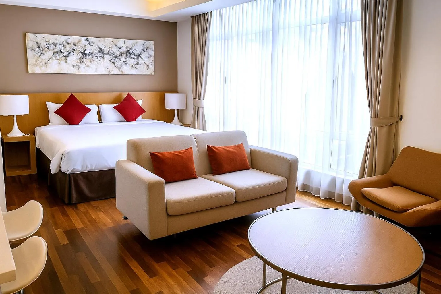Photo of the whole room, Bed in Cormar Suites Kuala Lumpur
