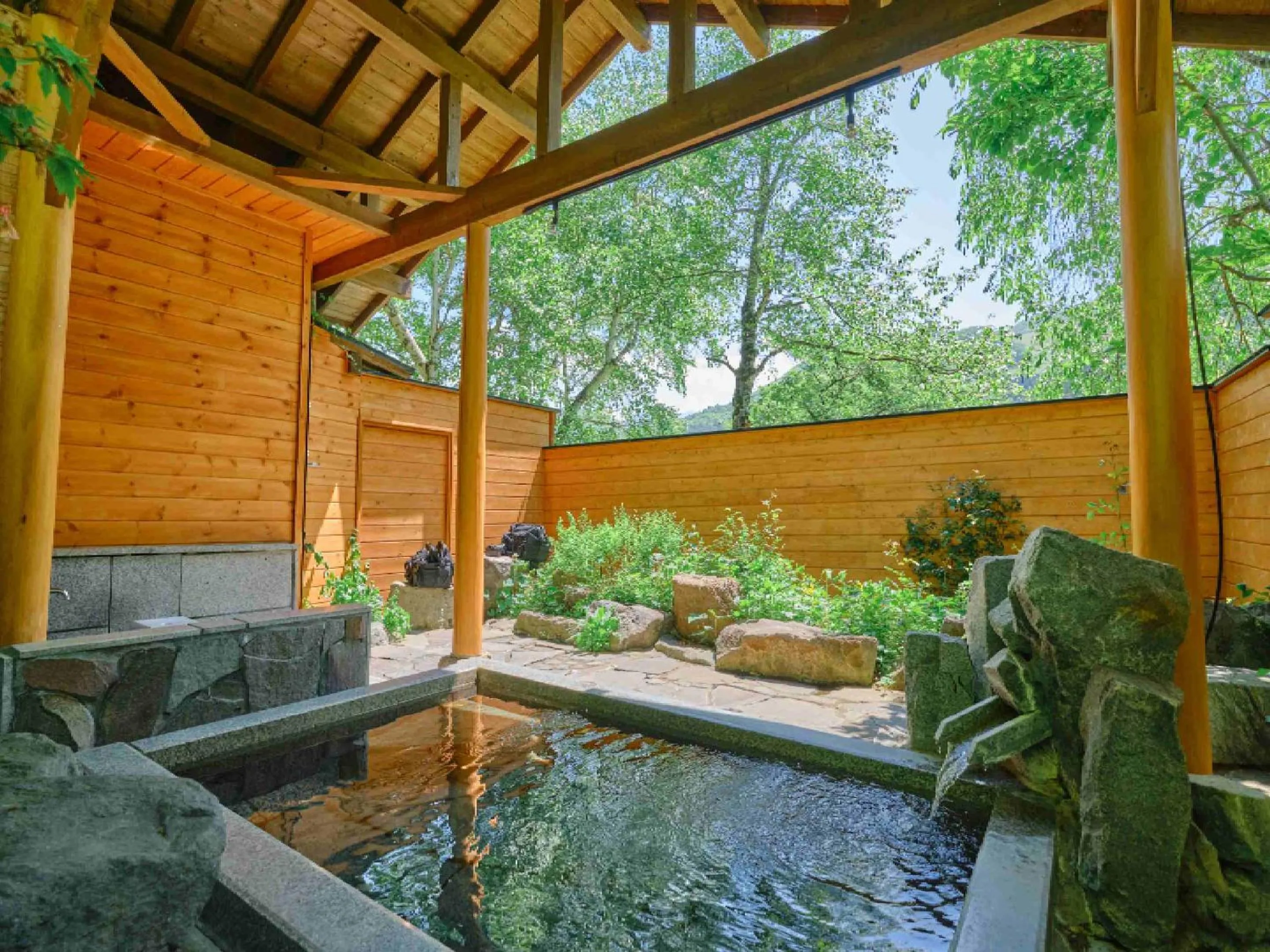 Hot Spring Bath in Pension Asanebou