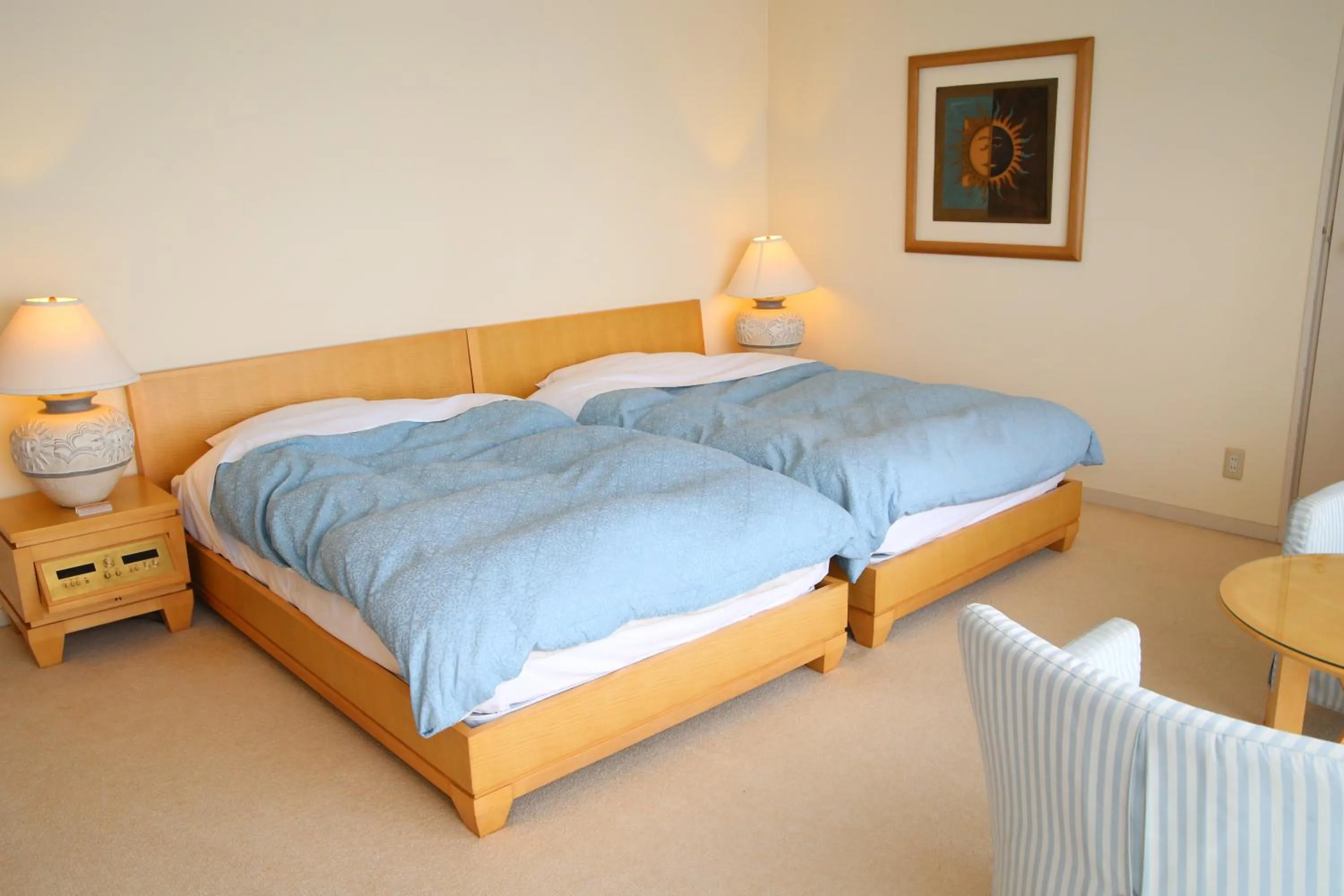 Bed in Nishiizu Crystal View Hotel