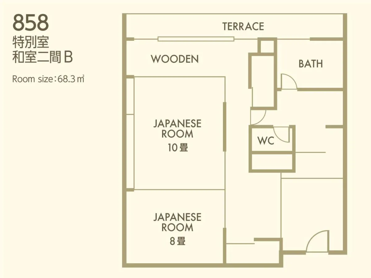 Floor plan in Nishiizu Crystal View Hotel