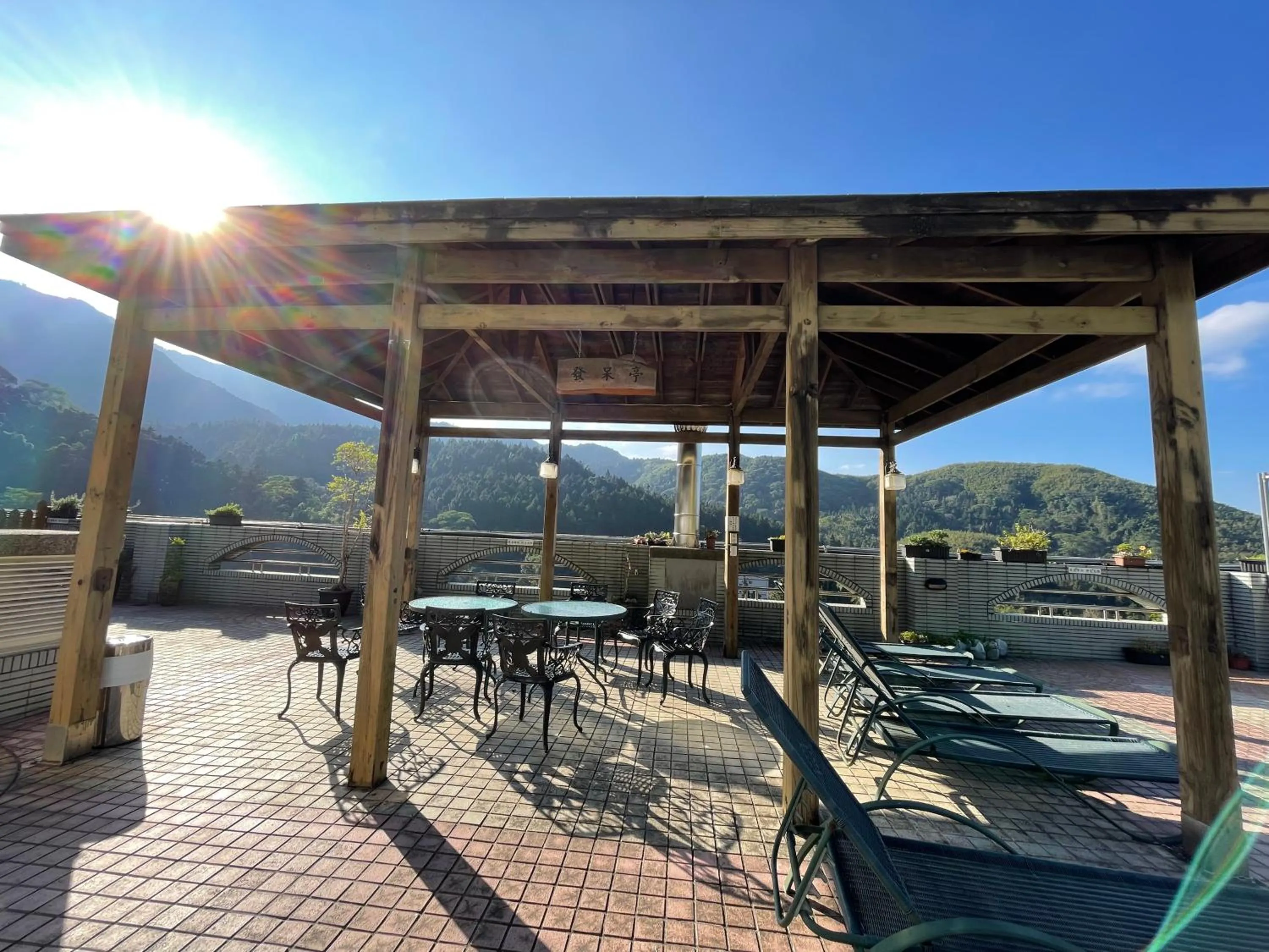Patio in Ginkgo Hotel