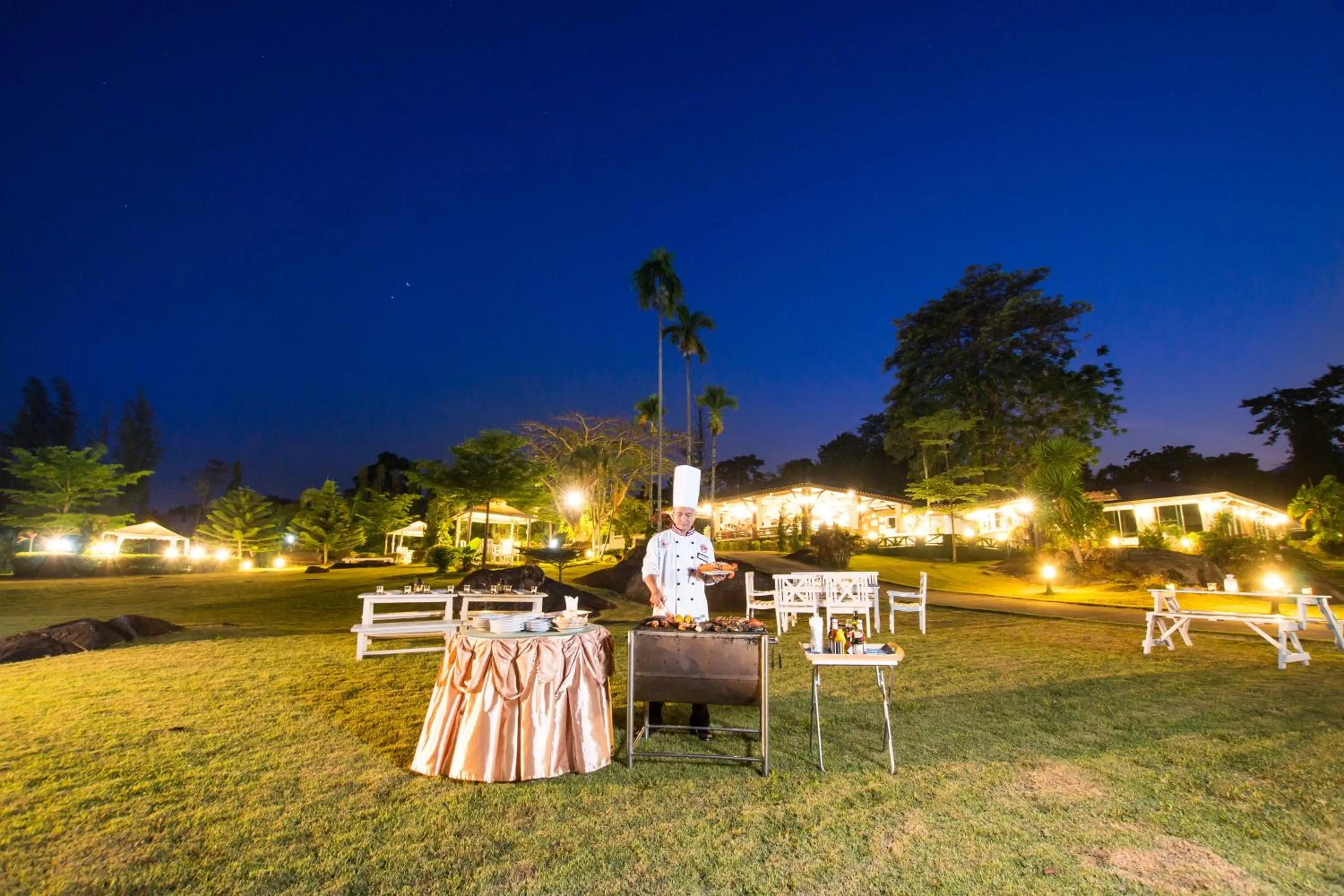 Night in The Natural Garden Resort