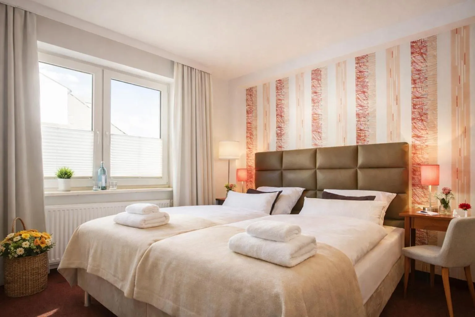 Bed in Rhein Neckar City Hotel SAP Arena 24h Self Check-in