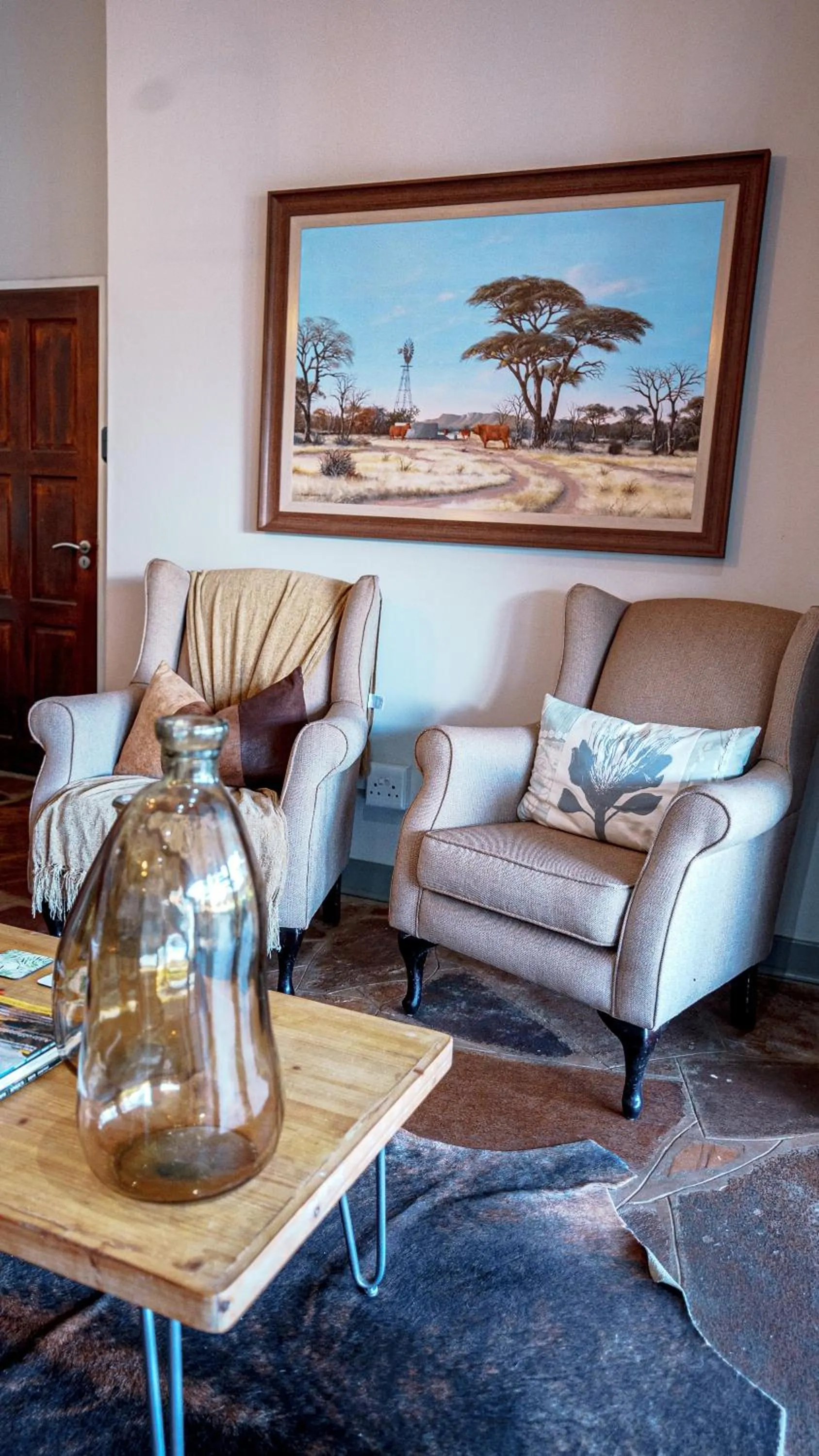 Living room in Jonkershoek Guest Farm
