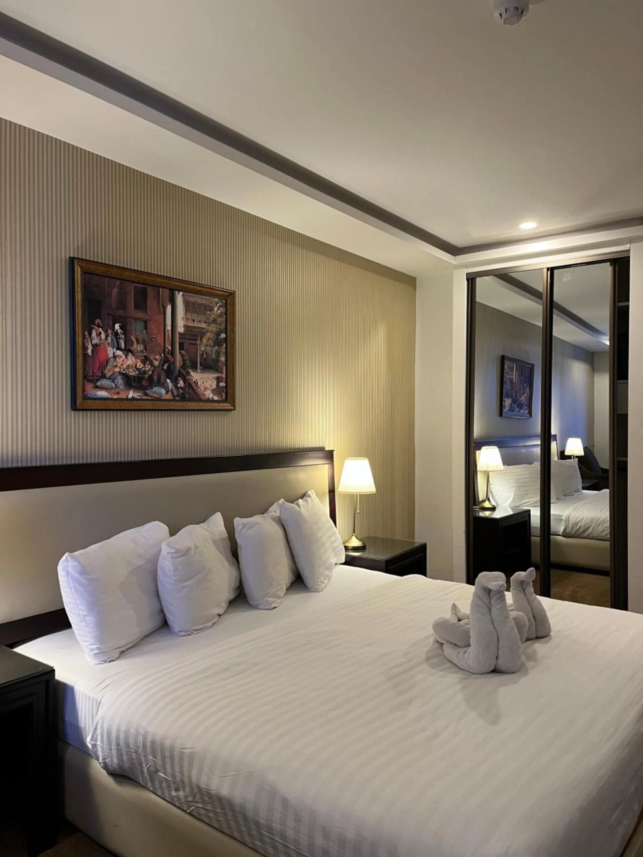 Bed in Strand Hotel Jordan