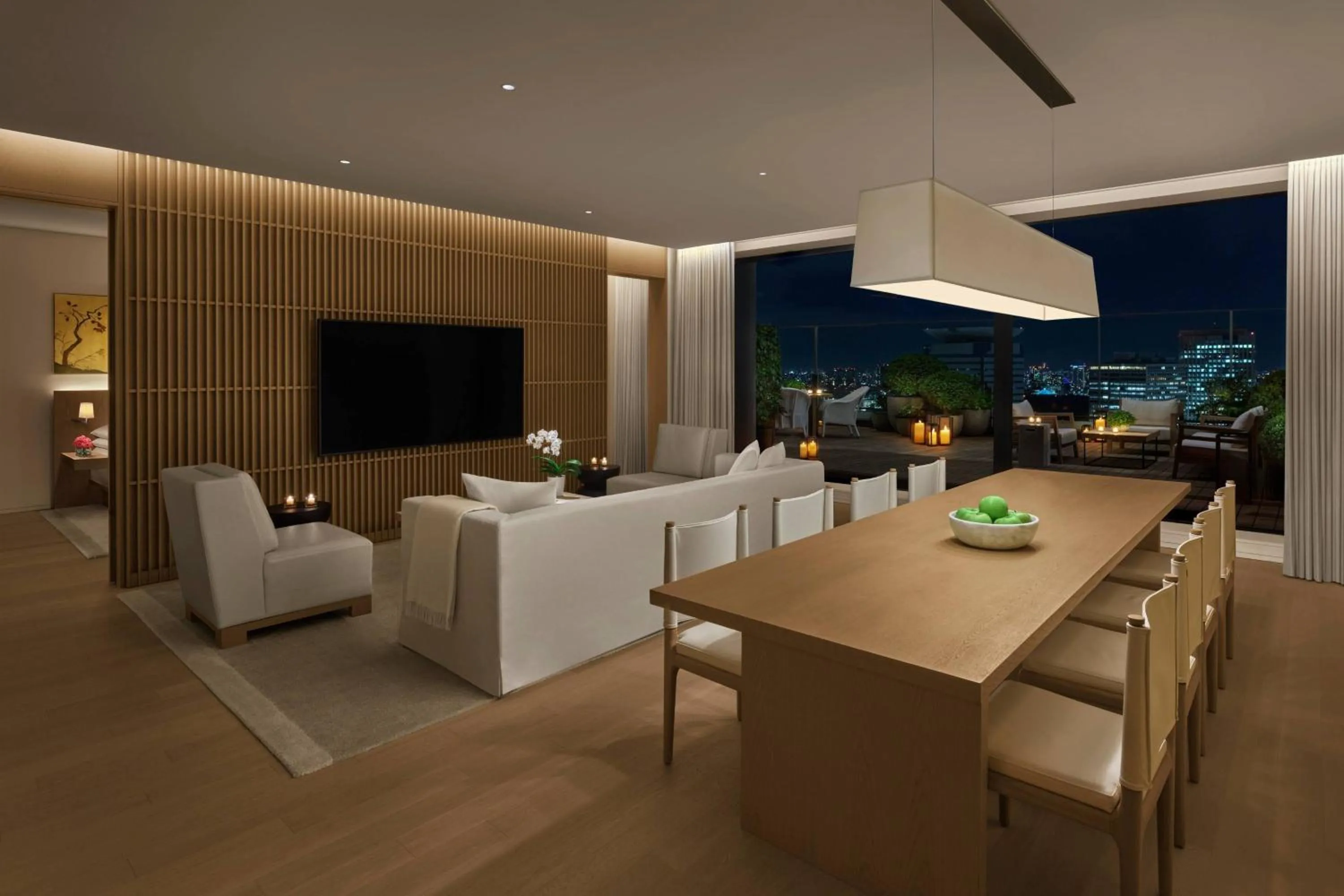 Living room in The Tokyo EDITION, Toranomon