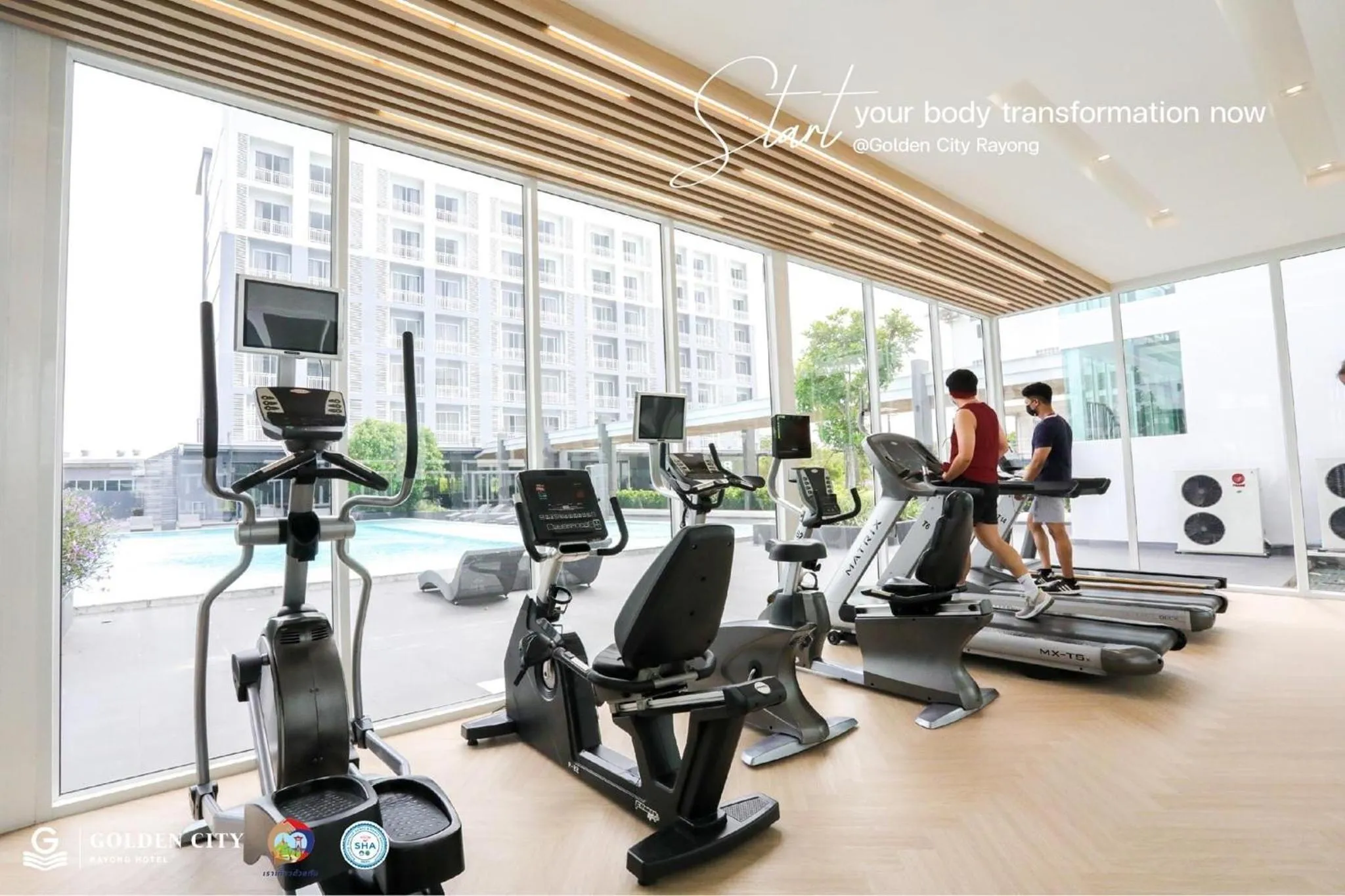 Fitness centre/facilities in Golden City Rayong Hotel