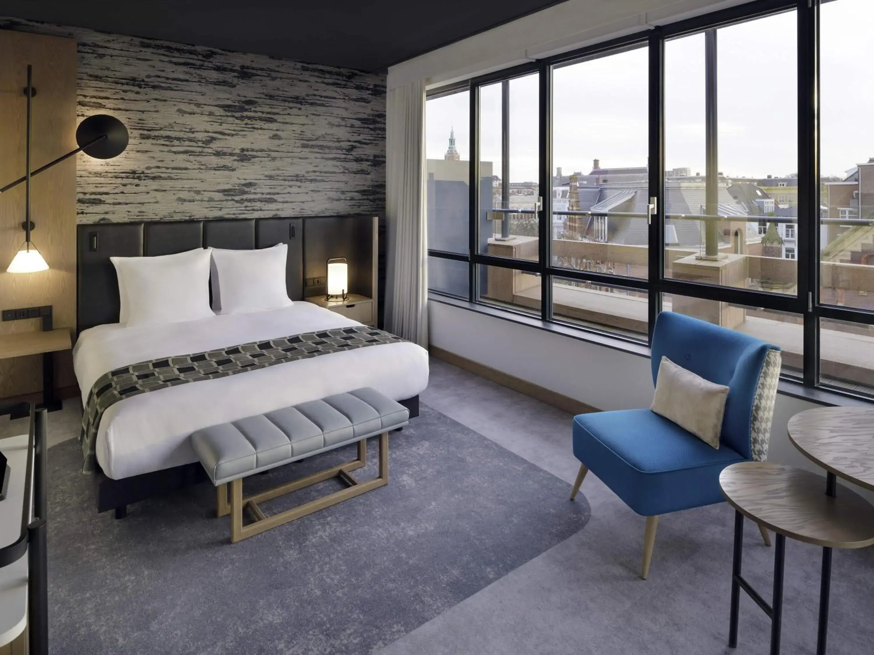 Bedroom, Bed in Mövenpick Hotel The Hague Bedroom, Bed in Mövenpick Hotel The Hague