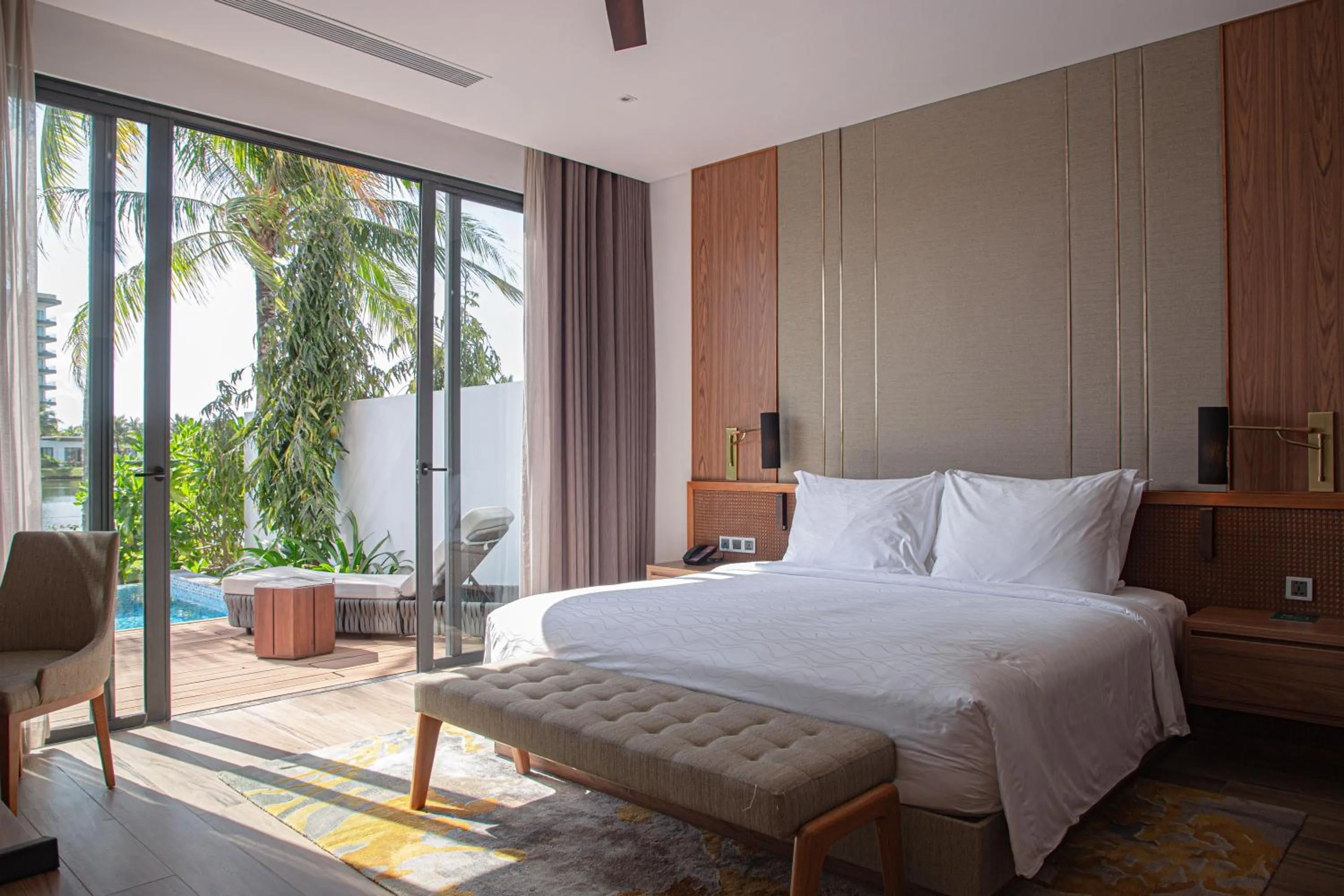Bedroom, Bed in Mövenpick Villas & Residences Phu Quoc